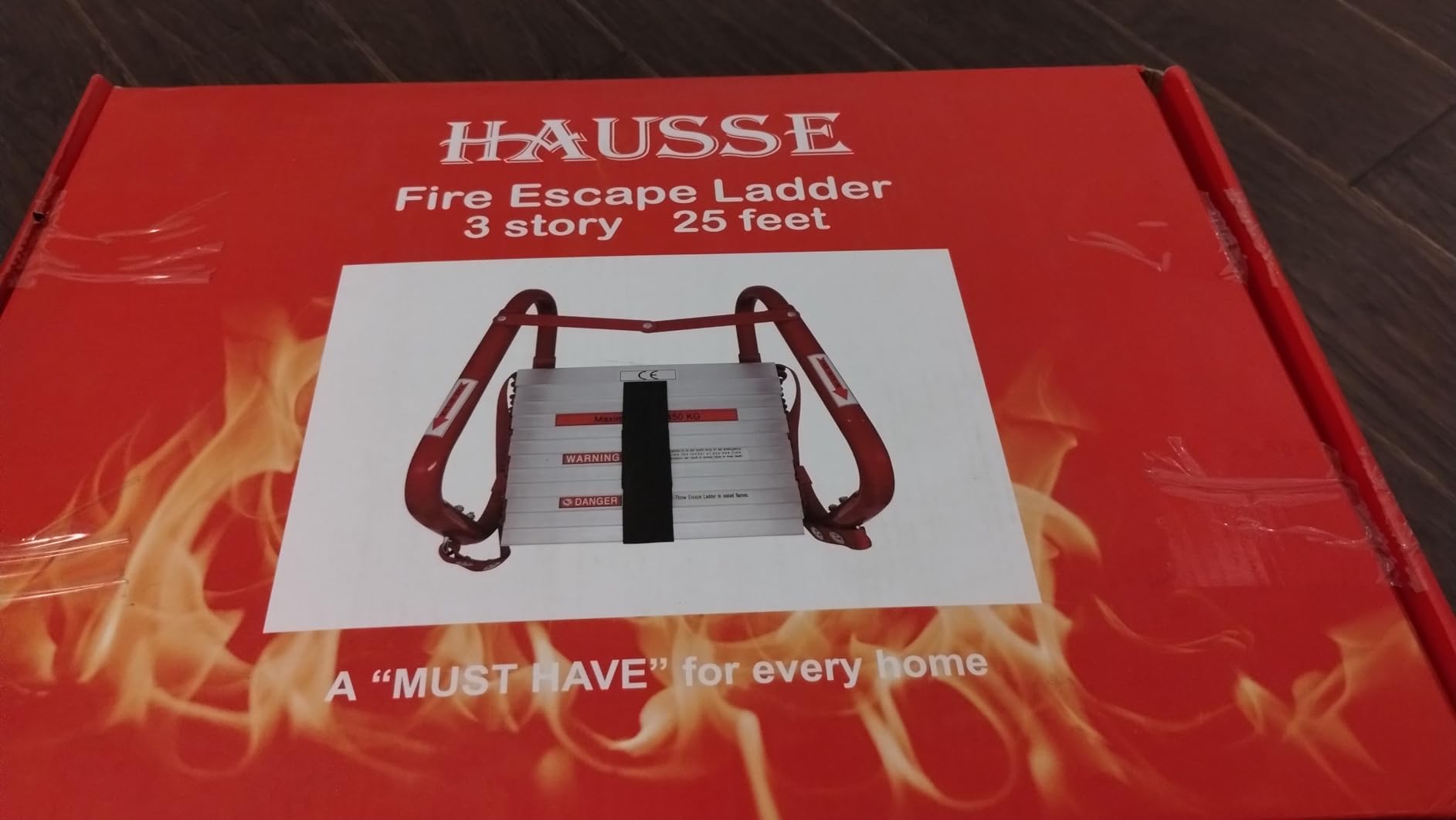 Hausse Retractable 3 Story Fire Escape Ladder, 25 Feet customer photo 2
