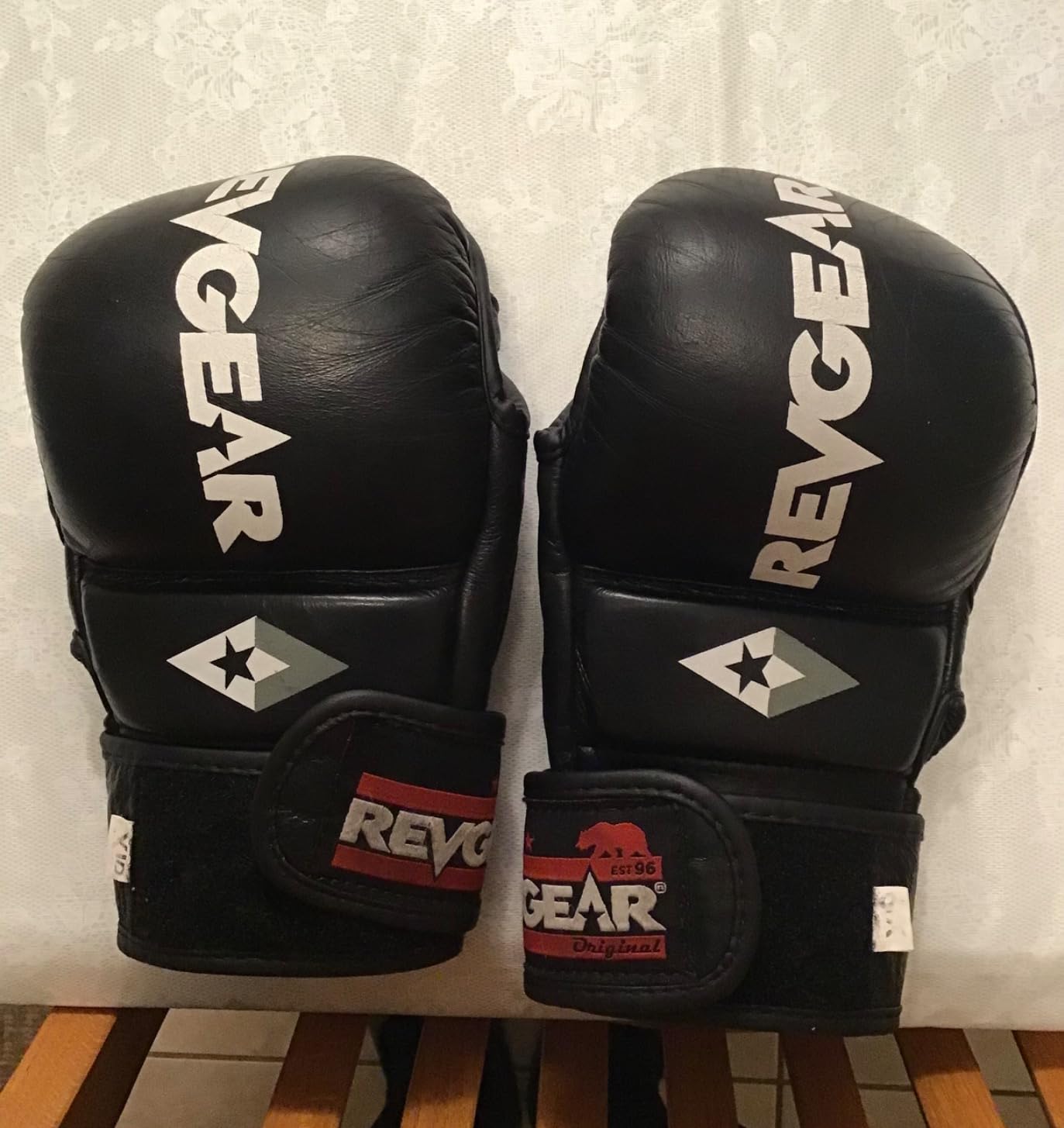 Fairtex FGV18 MMA Boxing Gloves, Leather Muay Thai Martial Arts Training | Full-grain hide with breathable mesh lining. Double-stitched wrist strap balances weight for bag drills and fitness routines customer photo 1