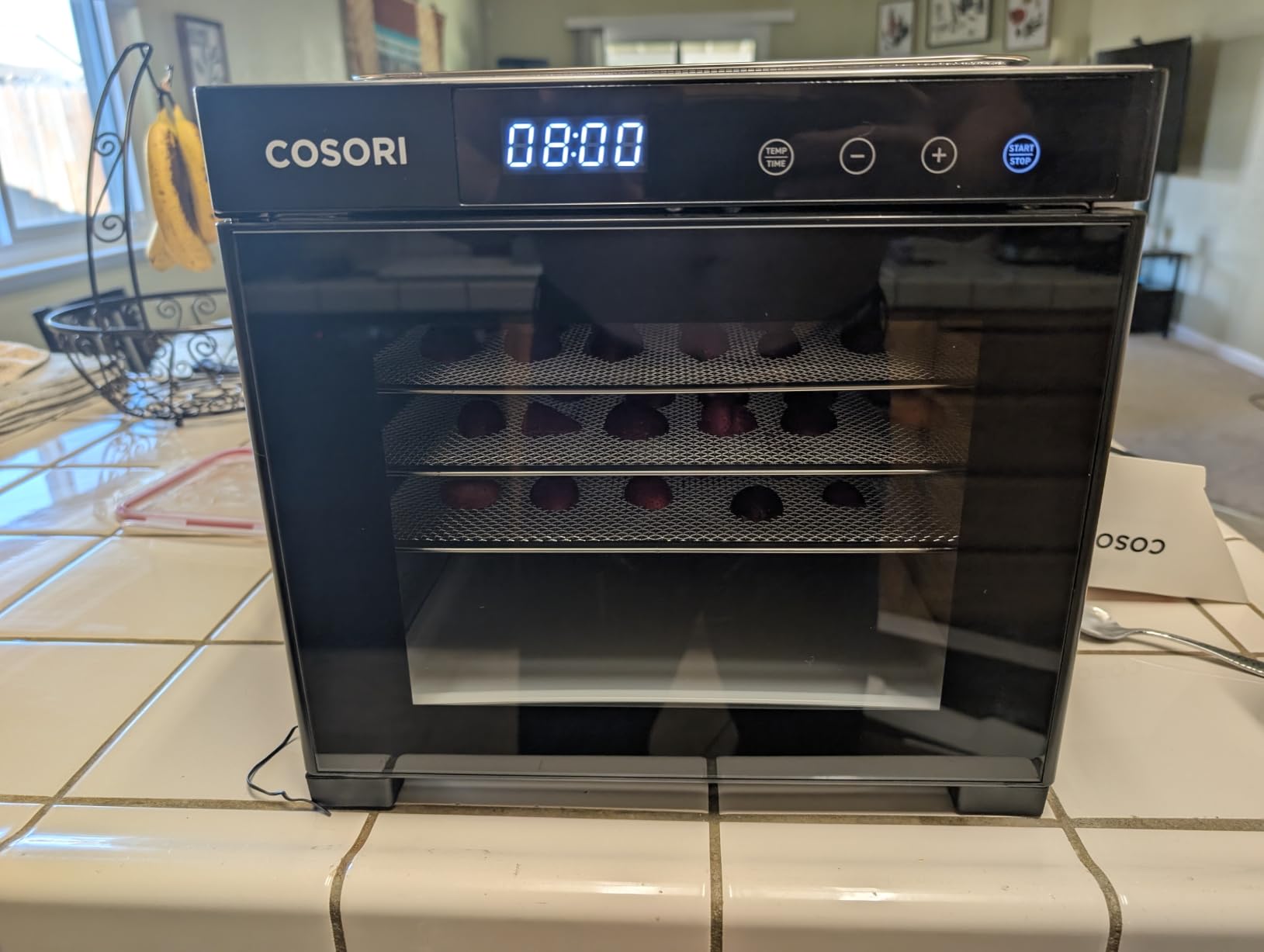 Cosori Food Dehydrator, Bigger Than 7 Trays with Large 6.5 ft² Drying Space | 95-165°F Precision Control, 600W Faster Drying, Horizontal Airflow, Quiet Operation under 48 dB, 48H Timer, Stainless Steel customer photo 1