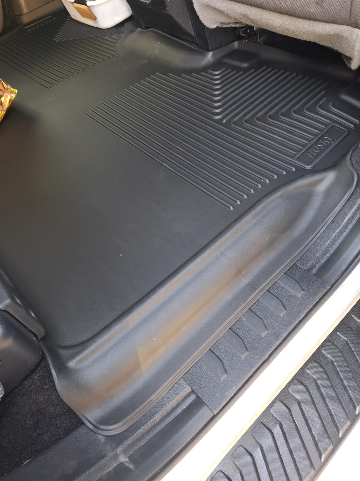 Husky Liners Weatherbeater Floor Mats | Fits 2015-2026 Ford F-150, 2022-2026 Lightning, SuperCrew (Crew Cab) w/Carpet & w/Out Fold Flat Storage | Front & 2nd Row, 3-pc Black - 94041 customer photo 1