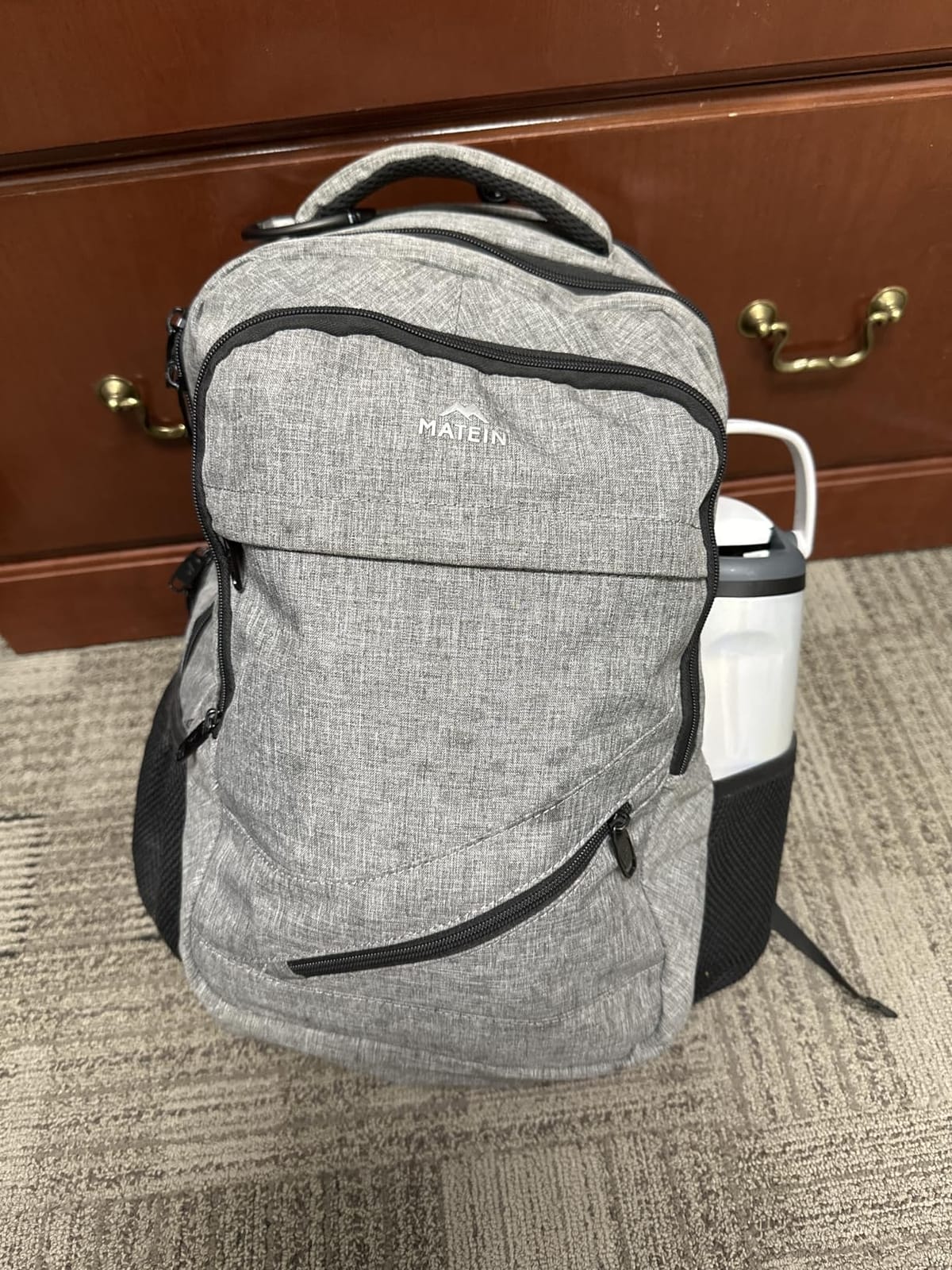 MATEIN Travel Laptop Backpack, 17 Inch TSA Approved Carry On Work Bag | Padded Computer Compartment, Water Resistant, Organized Pockets, Trolley Sleeve, Anti Theft Pocket, For Business Commute customer photo 2