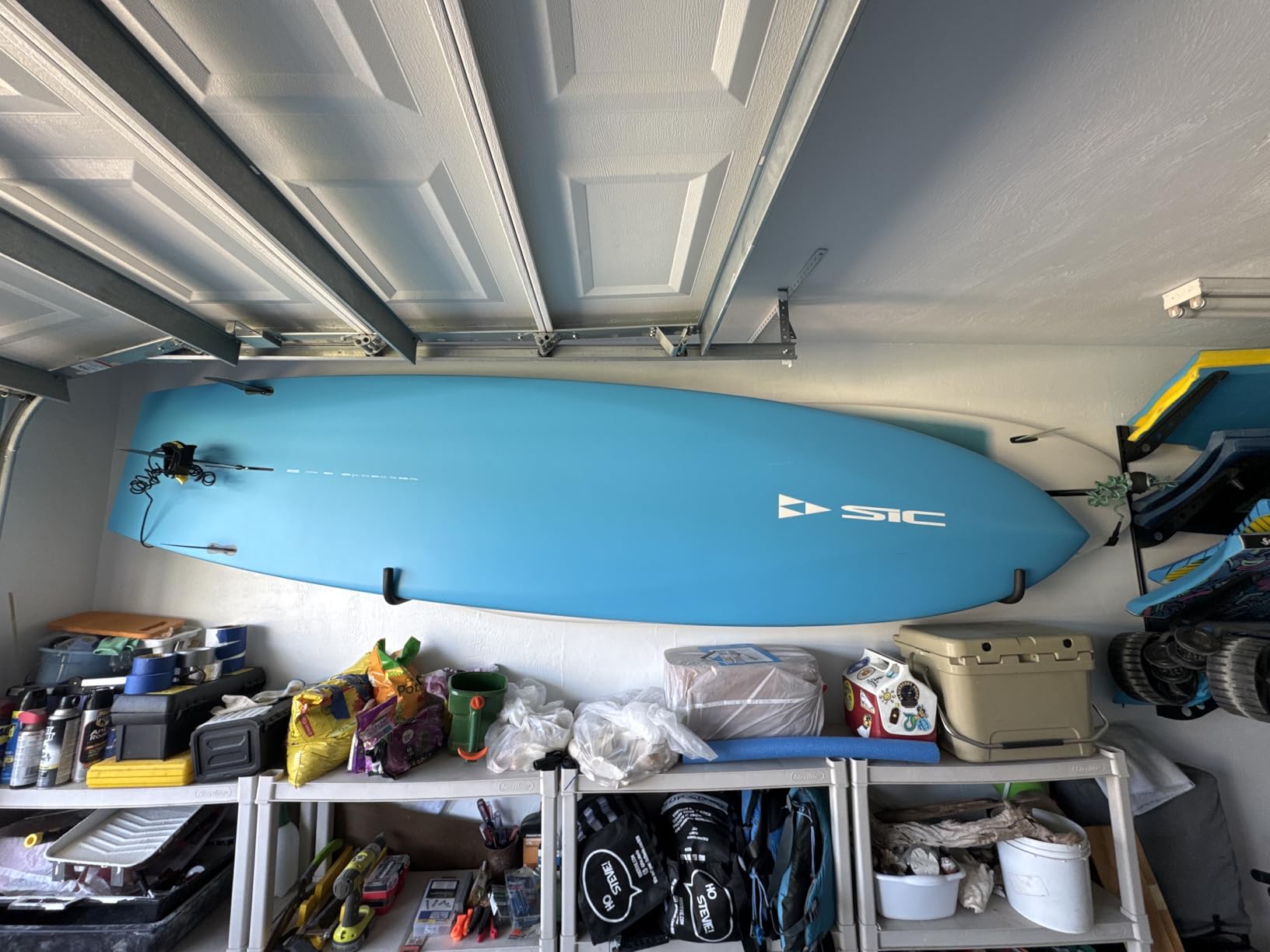 BPS Ultrastrong and Ultrapadded Steel Wall Rack for SUP Board with Marine Grade Stainless Steel Screws (SUP Board Rack) customer photo 1