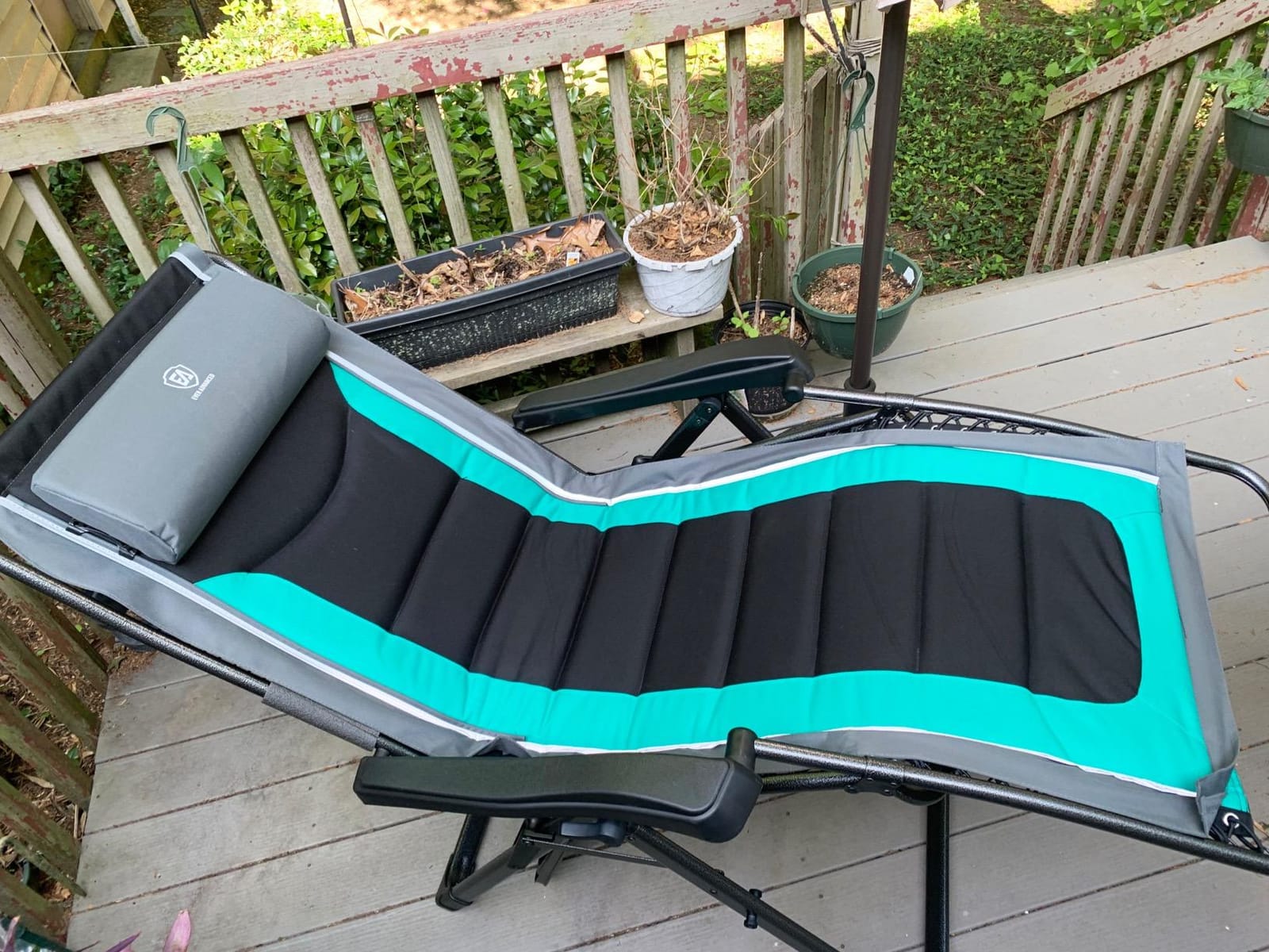 EVER ADVANCED Oversize XL Zero Gravity Recliner Padded Patio Lounger Chair with Adjustable Headrest Support 350lbs customer photo 1