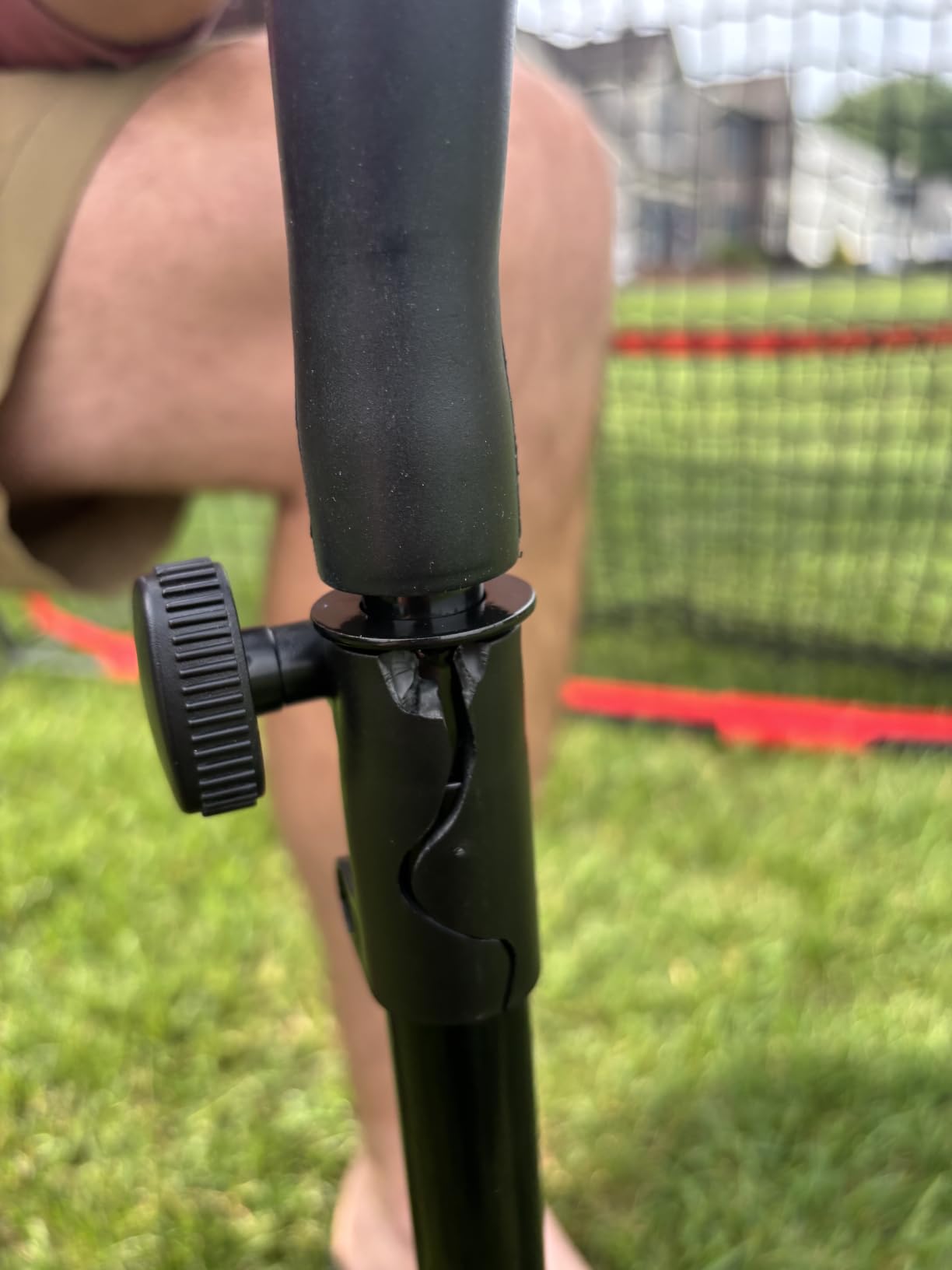 VIVOHOME Baseball & Softball Training Net with Batting Tee, 7 x 7 ft. | Height-Adjustable Tee, Aluminum Frame, Large Sock Net, Durable 7-Ply Mesh, for Pitching/Hitting/Fielding, Includes Carry Bag customer photo 2