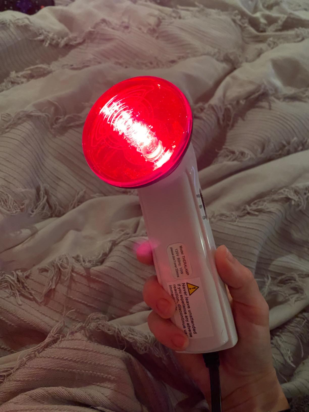 Red Light Therapy Infrared Heating Wand by Theralamp - Handheld Heat Lamp Includes Replacement Bulb customer photo 1