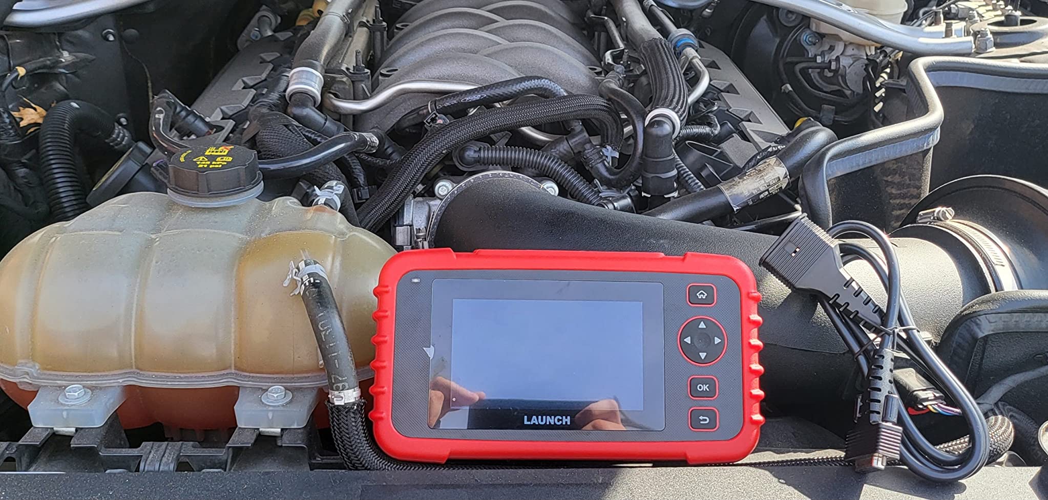 Launch OBD2 Scanner CRP123X V3.0 Elite,7 Resets Scan Tool,Lifetime Update | CANFD/DoIP,FCA SGW,Oil/Brake/BMS/SAS/DPF/ABS/Throttle Reset,Multi System,Graphic Live Data,Battery Test,Auto VIN,Android 8.1 customer photo 2