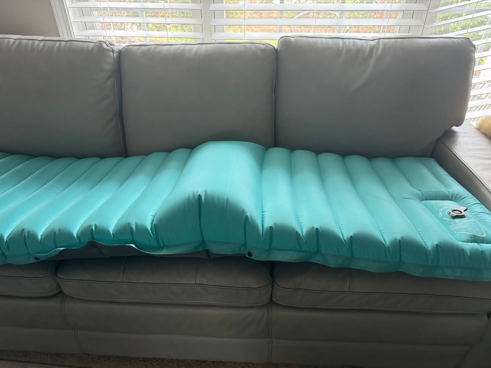 ZOOOBELIVES Inflatable Camping Sleeping Pad, 4-Inch Thick Full Air Support, No Bottoming Out for Side Sleepers, Camping & Backpacking Mattress with Built-in Foot Pump, Durable & Compact - Airlive2000 customer photo 1