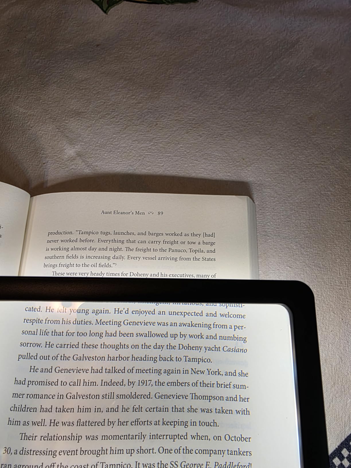 MagniPros 5X Rechargeable LED Page Magnifier with 3 Color Light Modes-Black | Large Viewing Area | Anti-Glare Lens | Easy-Use Buttons | Battery Indicator | Full Book Page Magnifier for Seniors customer photo 1