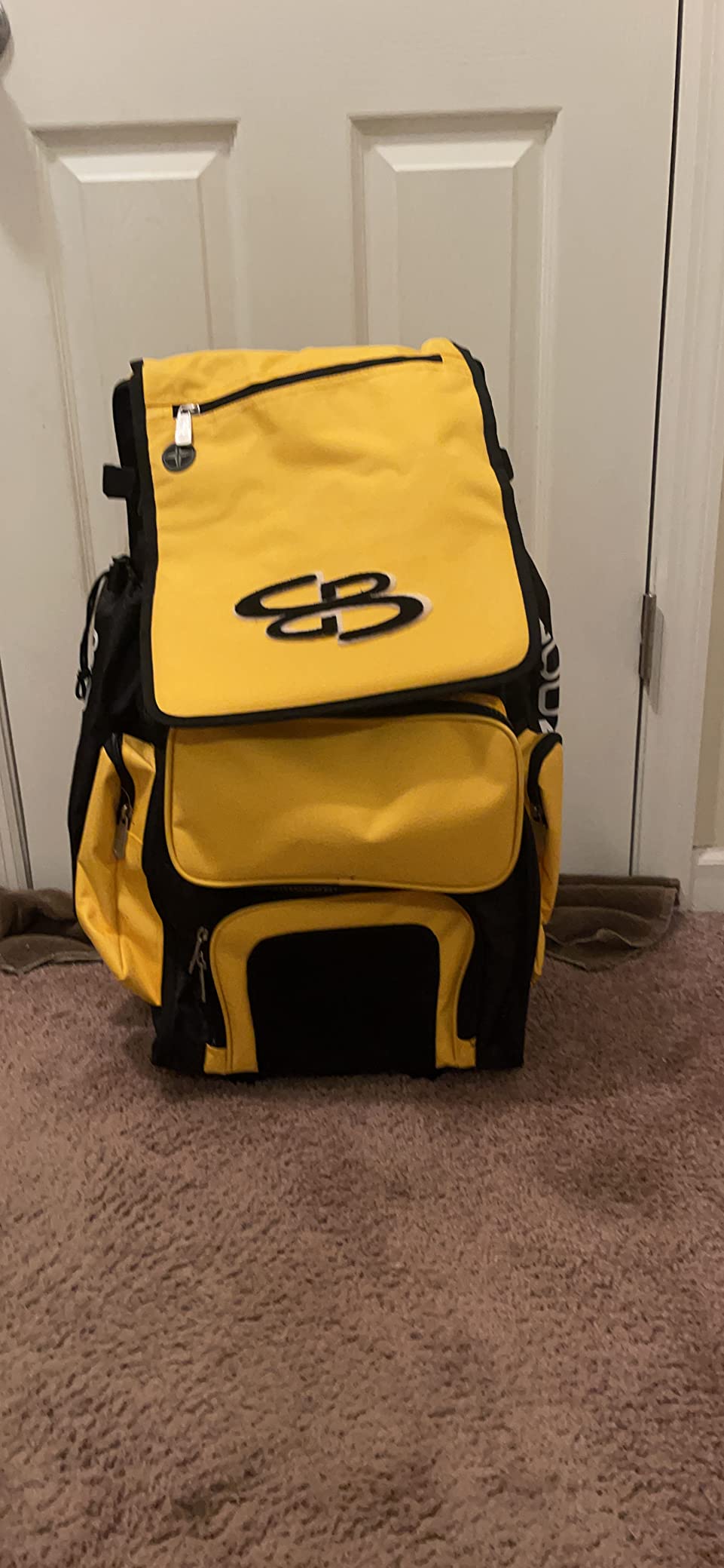 Boombah Rolling Superpack Baseball/Softball Gear Bag - Multiple Colors - Telescopic Handle and Holds 4 Bats - Wheeled Version customer photo 1