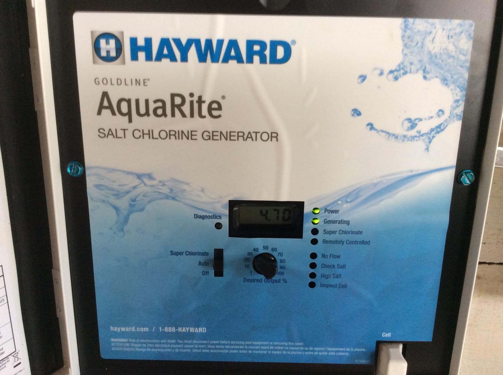 Hayward Aquarite Salt Chlorine Generator for Swimming Pools 40,000 Gallons | W3AQR15 Replacement for AQR15 Saltwater Swimming Pool Chlorination System for In-Ground Pools customer photo 2