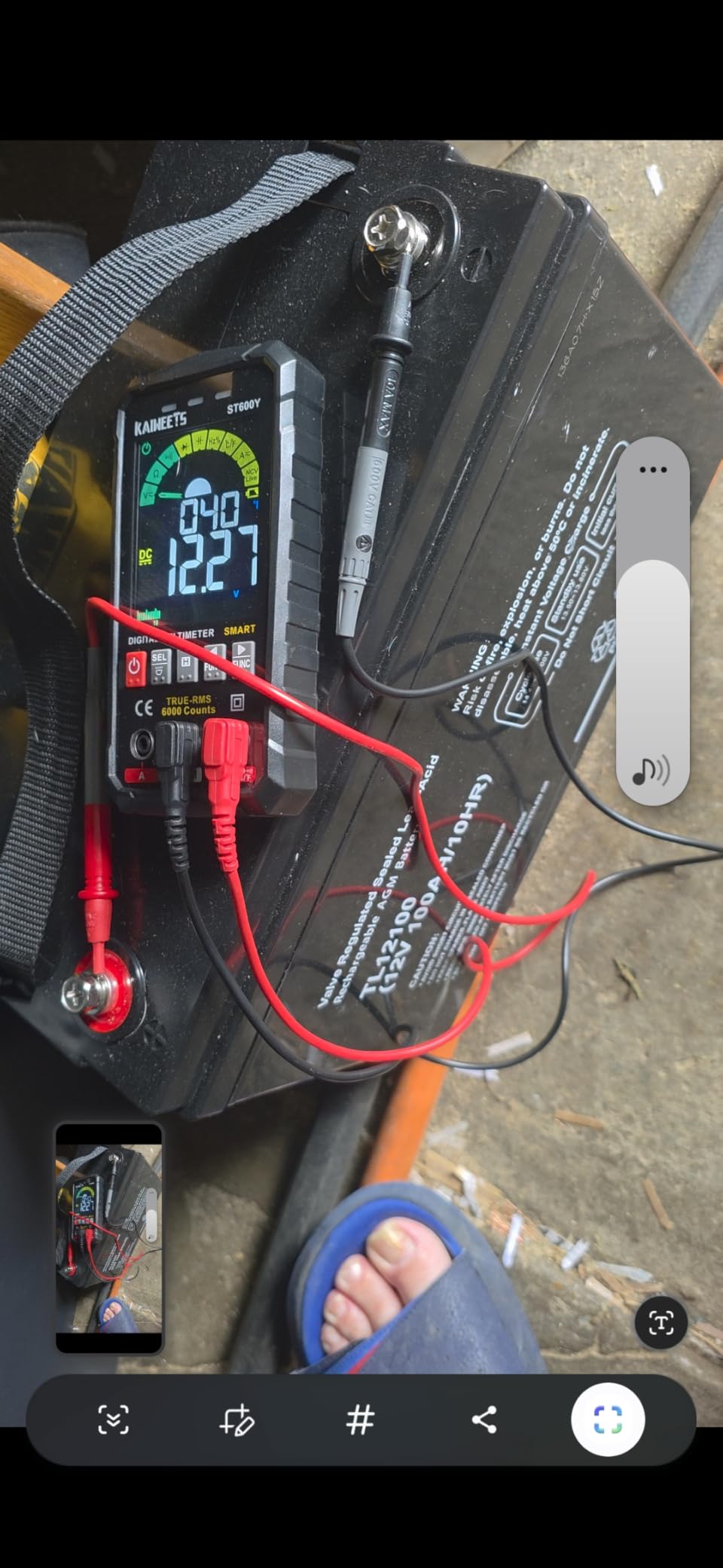 Weize Deep Cycle AGM 12 Volt 100Ah Battery, Maintenance-Free, 3% Self-Discharge Rate, 1150A Max Discharge Current, Perfect for RV, Solar, Trolling Motor, Wind, Marine, Camping and Off-Grid System customer photo 2