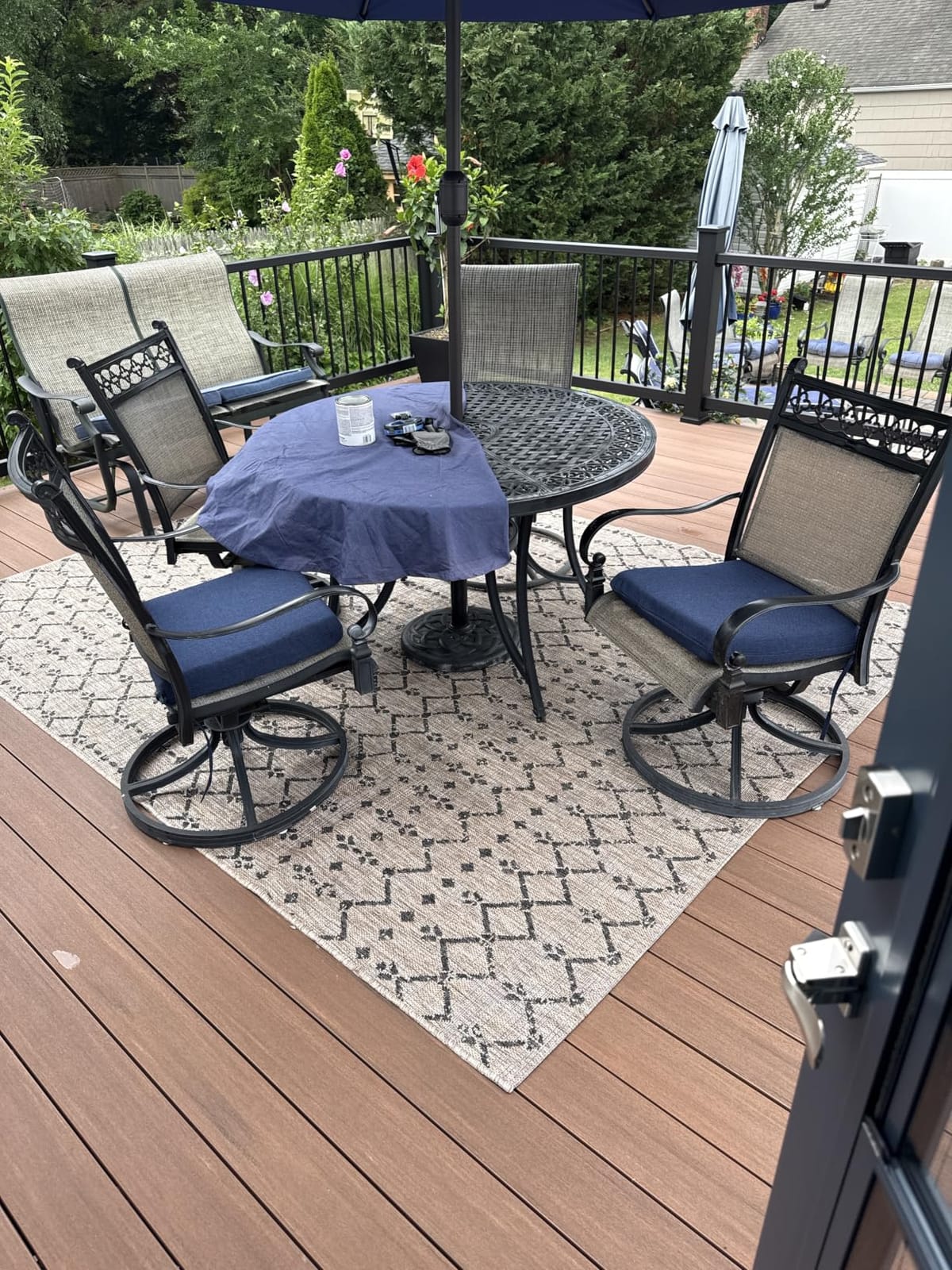 JONATHAN Y Moroccan Geometric Indoor Outdoor Area Rug 8X10 Natural/Black, Ourika Textured Weave for Backyard, Patio, Porch, Easy-Cleaning, High Traffic, Pet-Friendly, Non-Shedding (SMB108D-8) customer photo 2