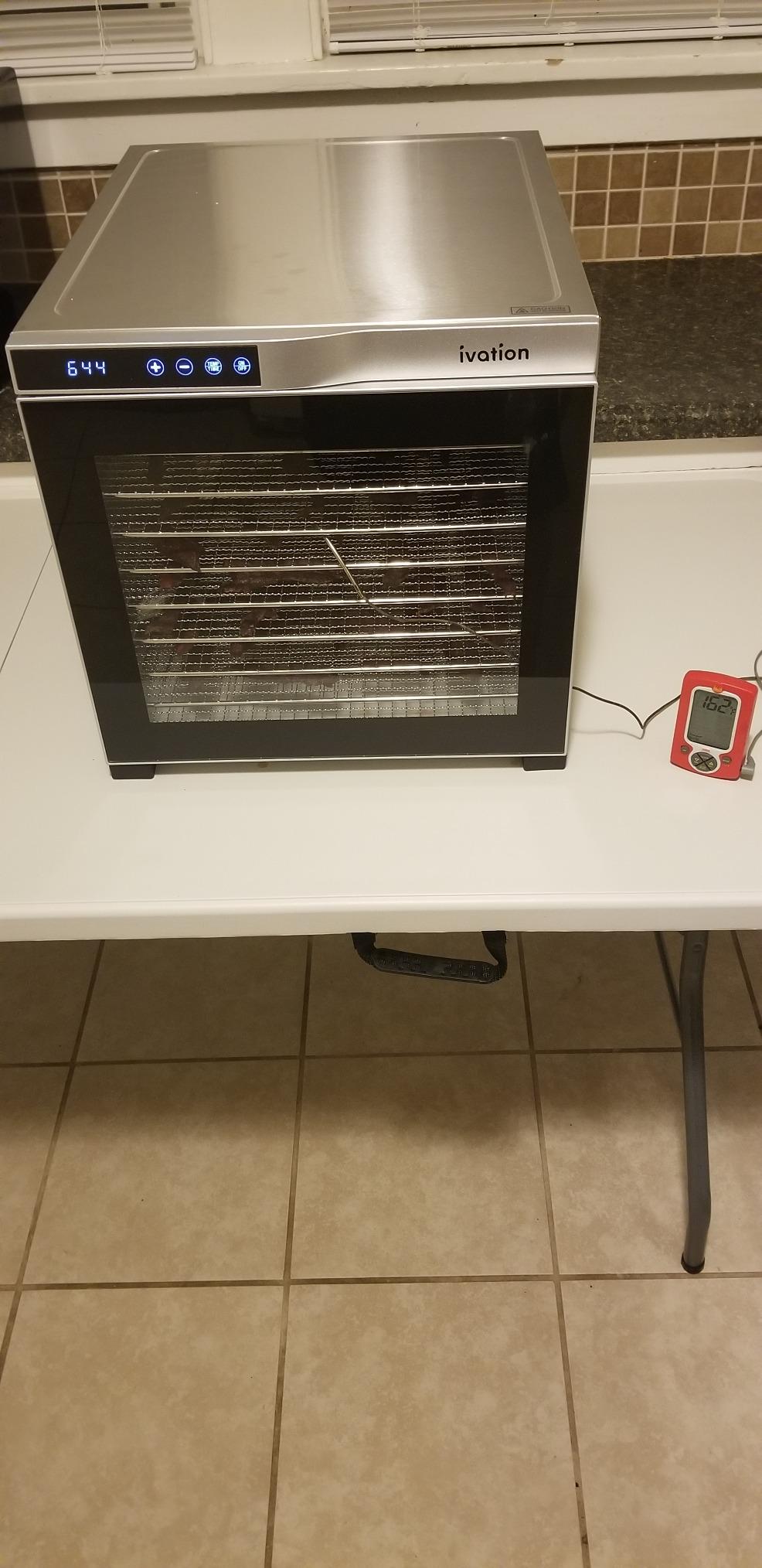 Ivation 10 Tray Food Dehydrator, 1000W, Stainless Steel customer photo 2