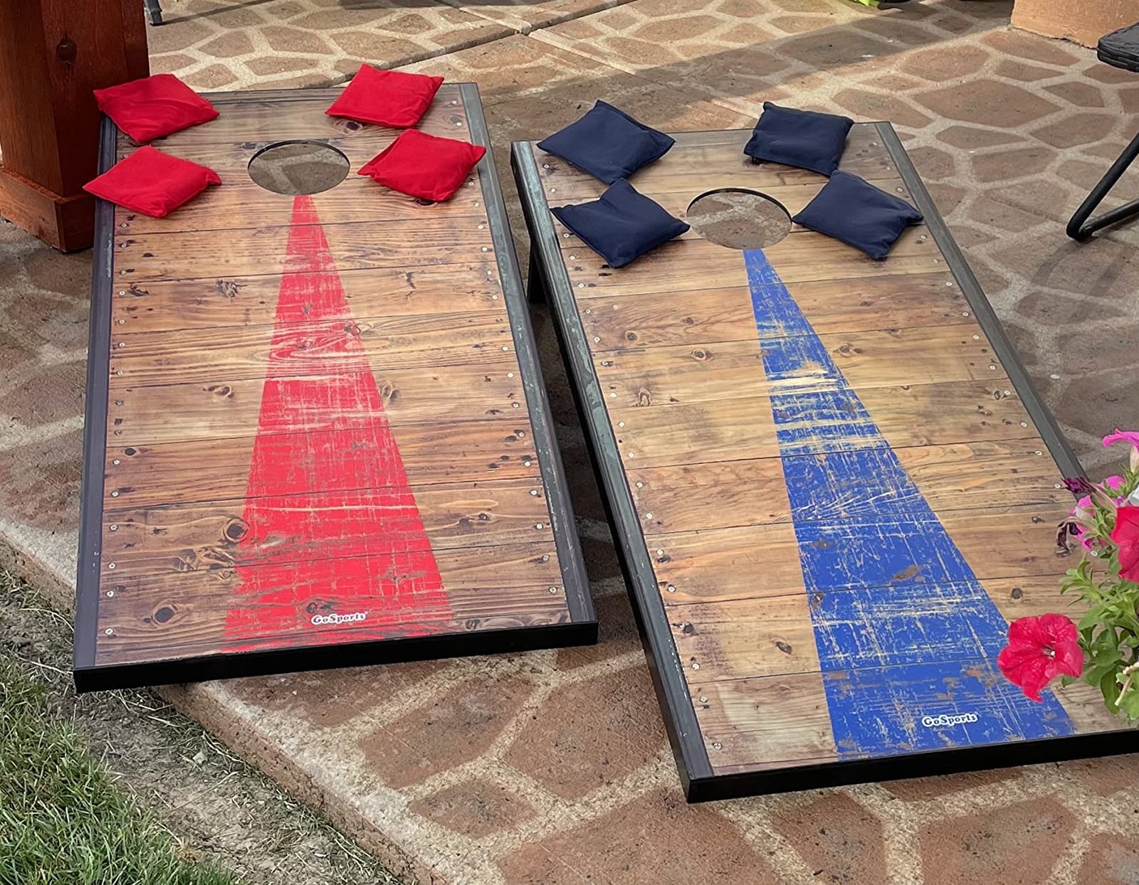 GoSports Portable Cornhole Sets- Includes 2 Boards, 8 Bean Bags, Carry Case customer photo 1