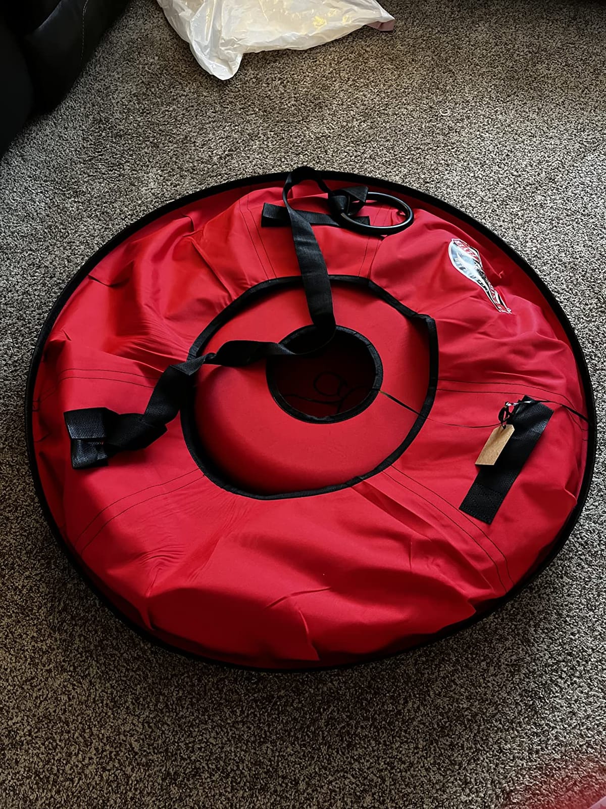 Flexible Flyer Heavy-Duty Commercial Grade Winter Snow Tube - Hard Plastic Bottom Inflatable Adult Sled customer photo 1