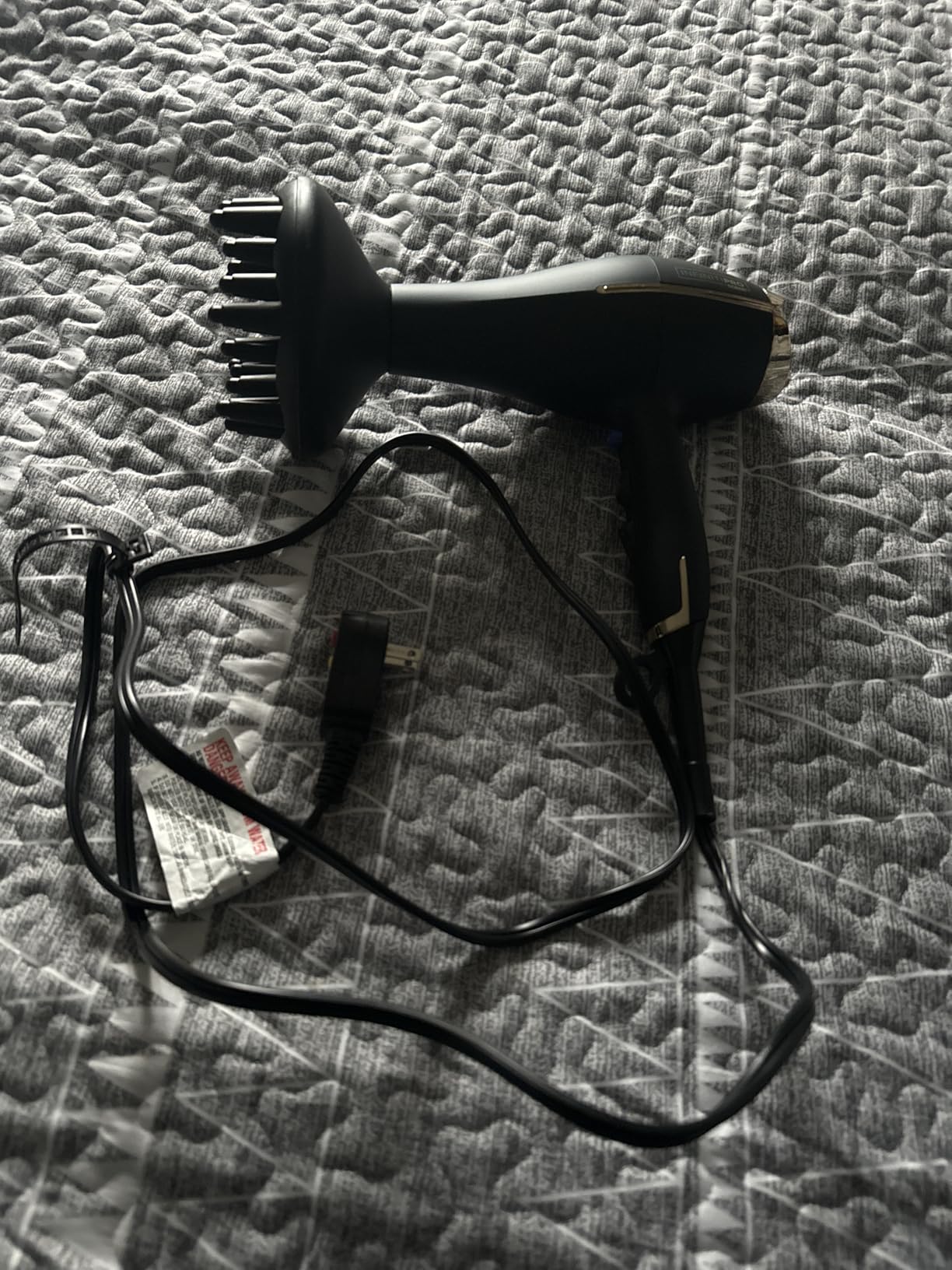 Conair InfinitiPRO Hair Dryer with Diffuser & Concentrator, 1875W, Black customer photo 2