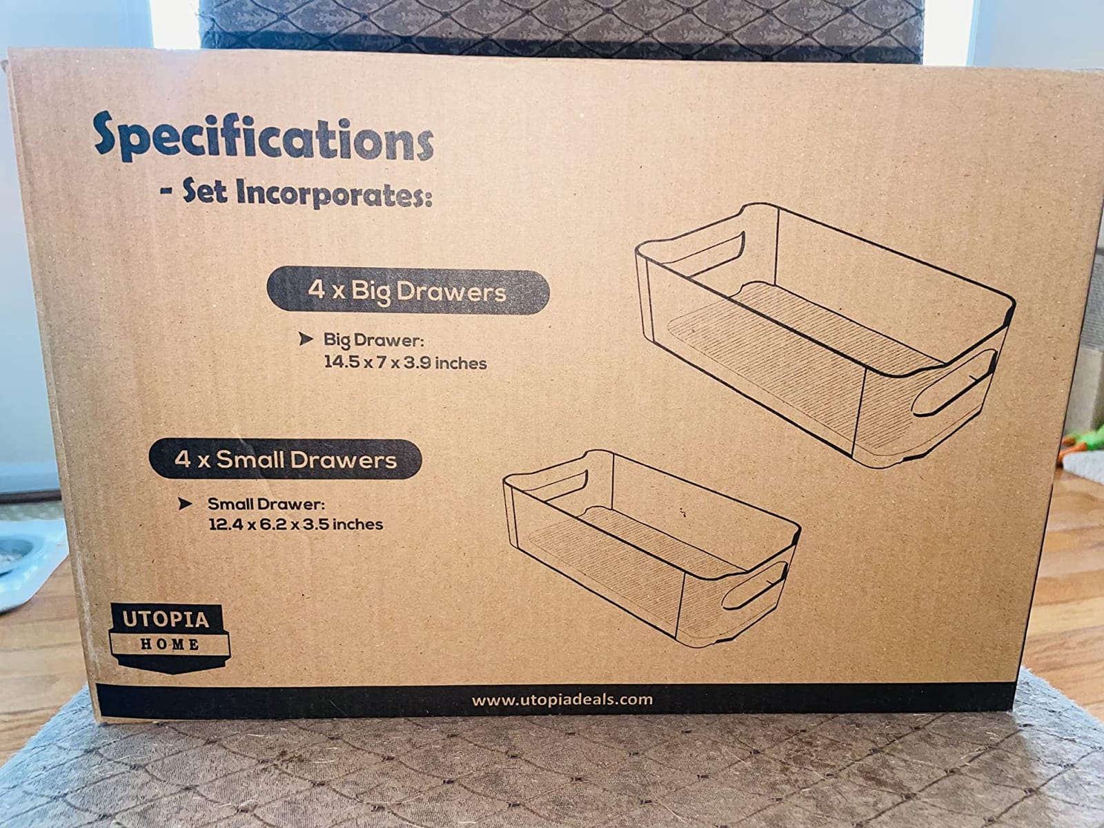 Utopia Home Plastic Stackable Storage Bins for Fridge, 8 Pack, Clear | Durable Plastic Storage Containers with Easy Grip Handles for Pantry, Kitchen Cabinets & Countertops customer photo 1