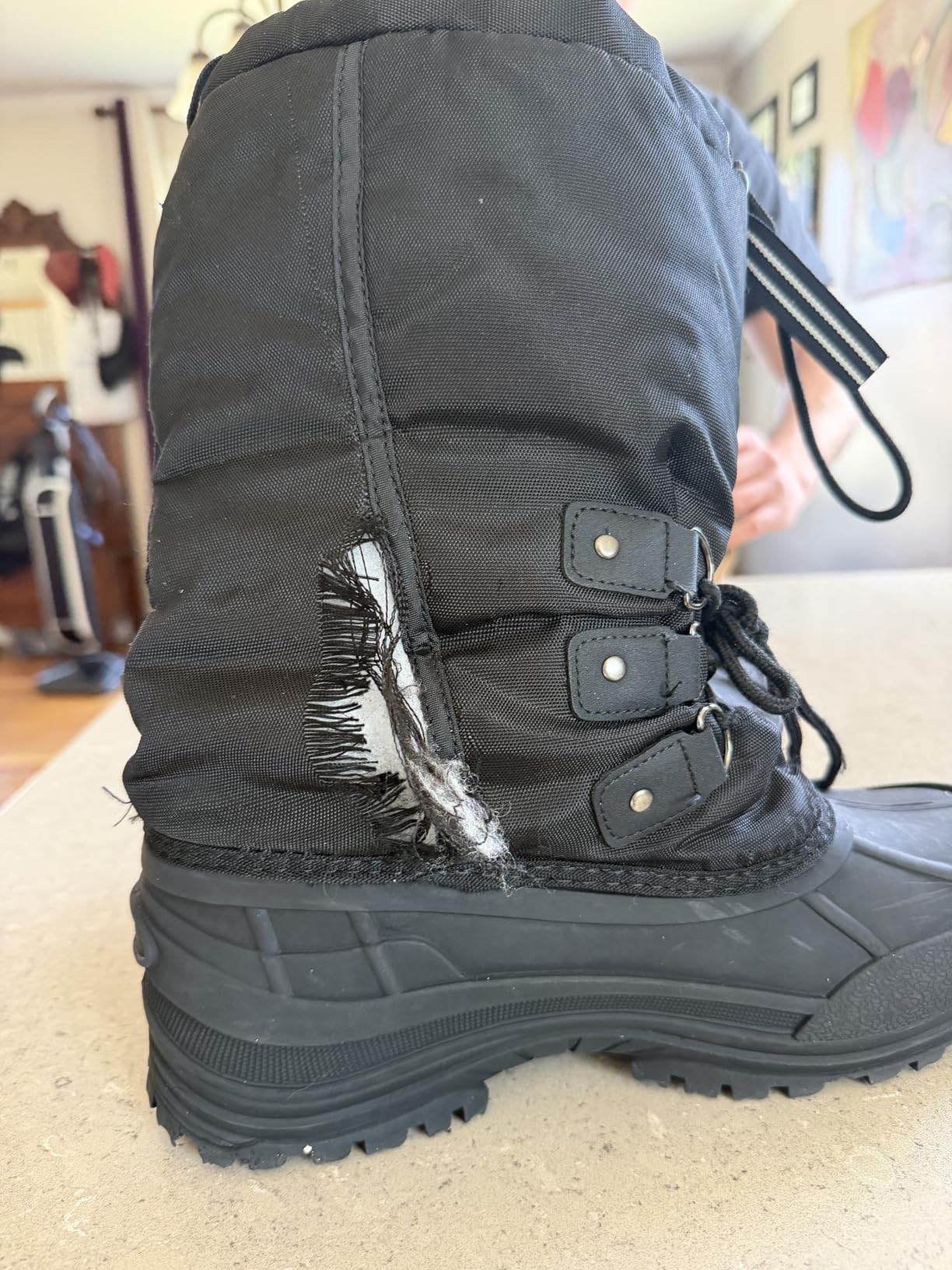 NORTIV 8 Men's Waterproof Winter Snow Boots Insulated | Fur Liner Lightweight Outdoor Tall Boots QUEBEC-M customer photo 1