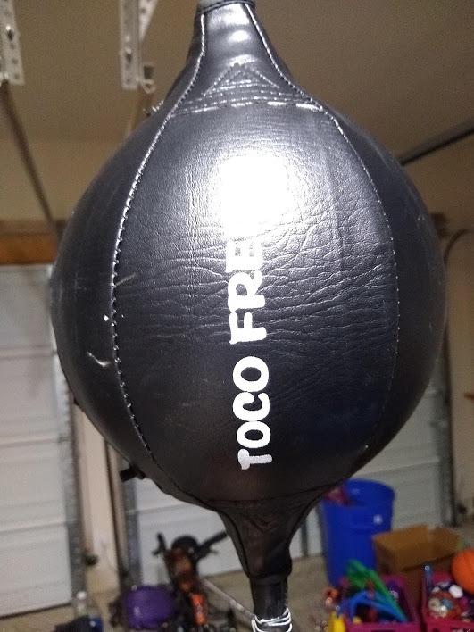 TOCO FREIDO Double End Punching Ball, Speed Bag with Difficulty Levels Boxing Reflex Ball with Headband, Perfect for Reaction, Agility, and Hand Eye Coordination Training customer photo 2