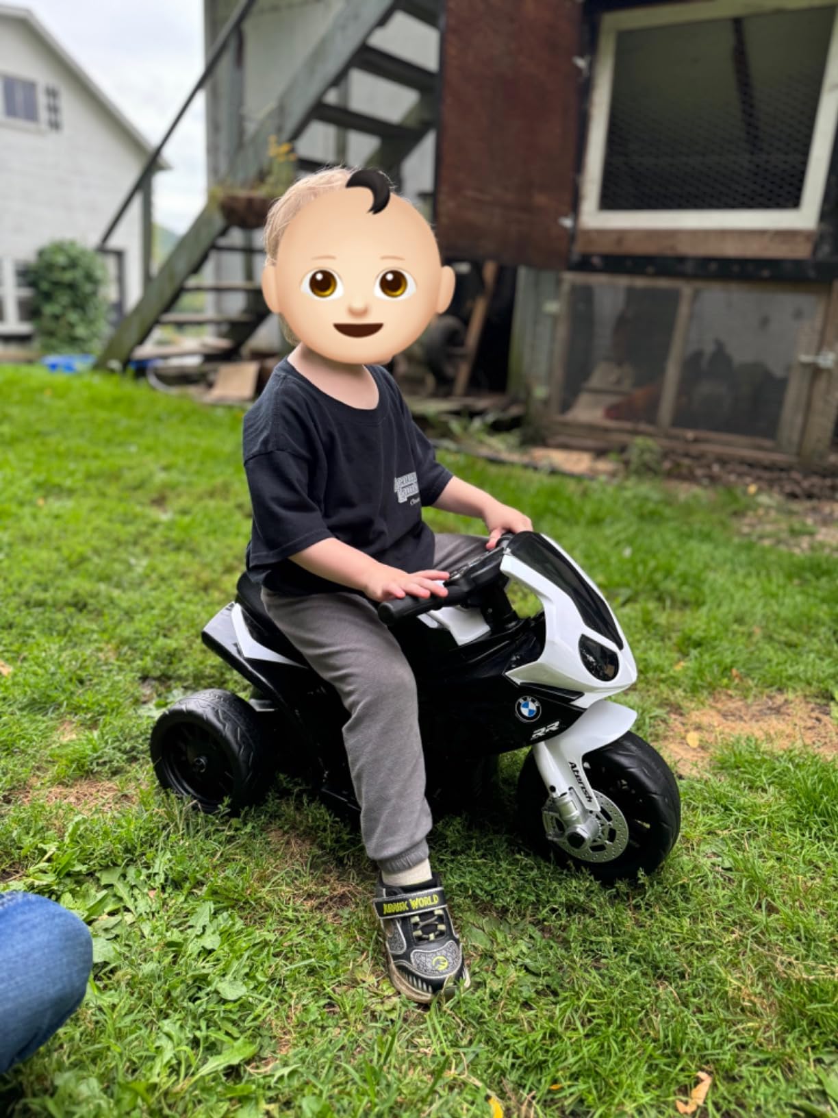Costzon Licensed BMW Kids Electric Ride-On Motorcycle Toy for Boys & Girls | 3-Wheel, Headlights, Music, 1.8 MPH Max, Spring Suspension, 6V Battery Powered Pedal Toddler Motorcycle Ride on Toys customer photo 2