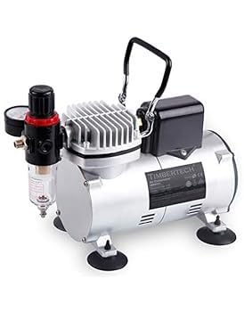 Timbertech Upgraded Basic Airbrush Compressor ABPST07, Quiet Powerful 1/6hp Portable Compressor with Motor Cool Dawn Fan customer photo 1