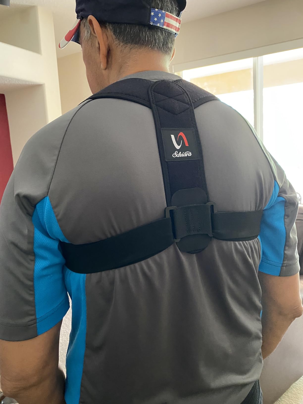 Posture Corrector for Men and Women, Comfortable Upper and Back Brace, Adjustable Back Support for Back, Shoulder and Neck customer photo 2