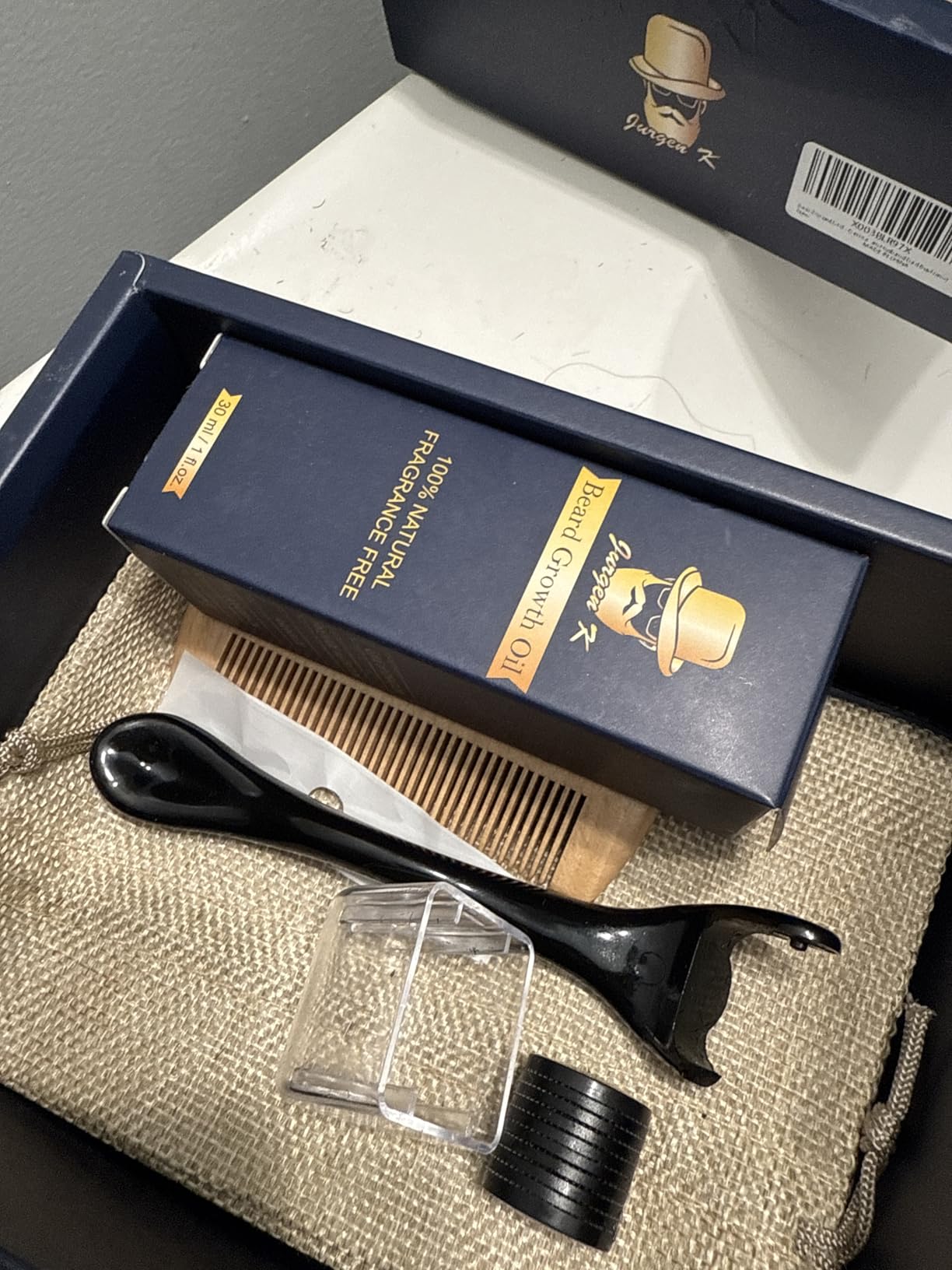 Beard Kit w/Beard Oil, Beard Balm, Beard Comb, Men's Daily Grooming & Care, Moisturize & Soften Facial Hair, Christmas & Birthday Gifts for Men Husband Boyfriend Dad, Stocking Stuffers for Adult Men customer photo 1