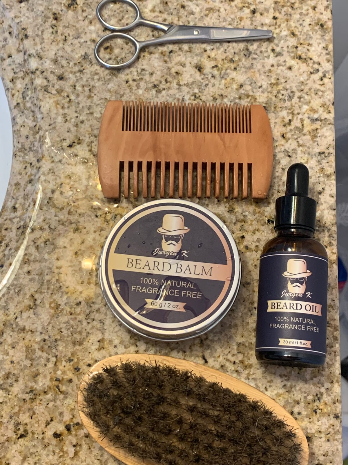 Beard Kit w/Beard Oil, Beard Balm, Beard Comb, Men's Daily Grooming & Care, Moisturize & Soften Facial Hair, Christmas & Birthday Gifts for Men Husband Boyfriend Dad, Stocking Stuffers for Adult Men customer photo 2
