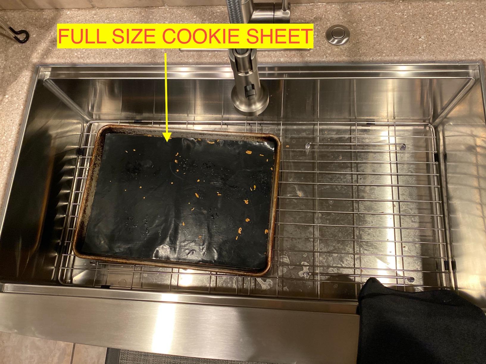 Sarlai 33 Farm Sink Stainless Steel - 33 x 22 Inch Farmhouse Kitchen Sink Ledge Workstation Apron Front Single Bowl 16 Gauge Stainless Steel Luxury Kitchen Farmer Sinks Basin customer photo 1