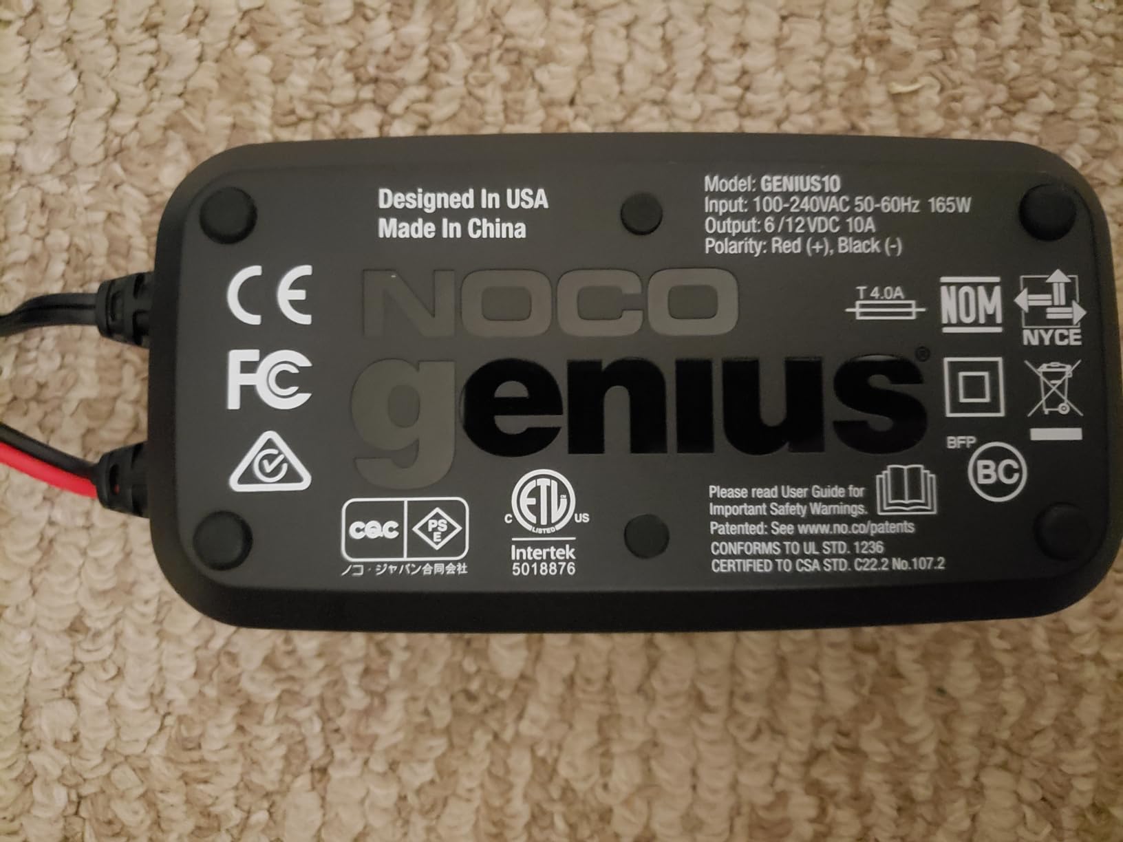 NOCO GENIUS10 10A 6/12V Smart Battery Charger, Trickle Charger & Maintainer | Overcharge Protection, Desulfator, Temperature Compensation, Force Mode, For Lead-Acid (Wet, Gel, AGM) & Lithium (LiFePO4) customer photo 1