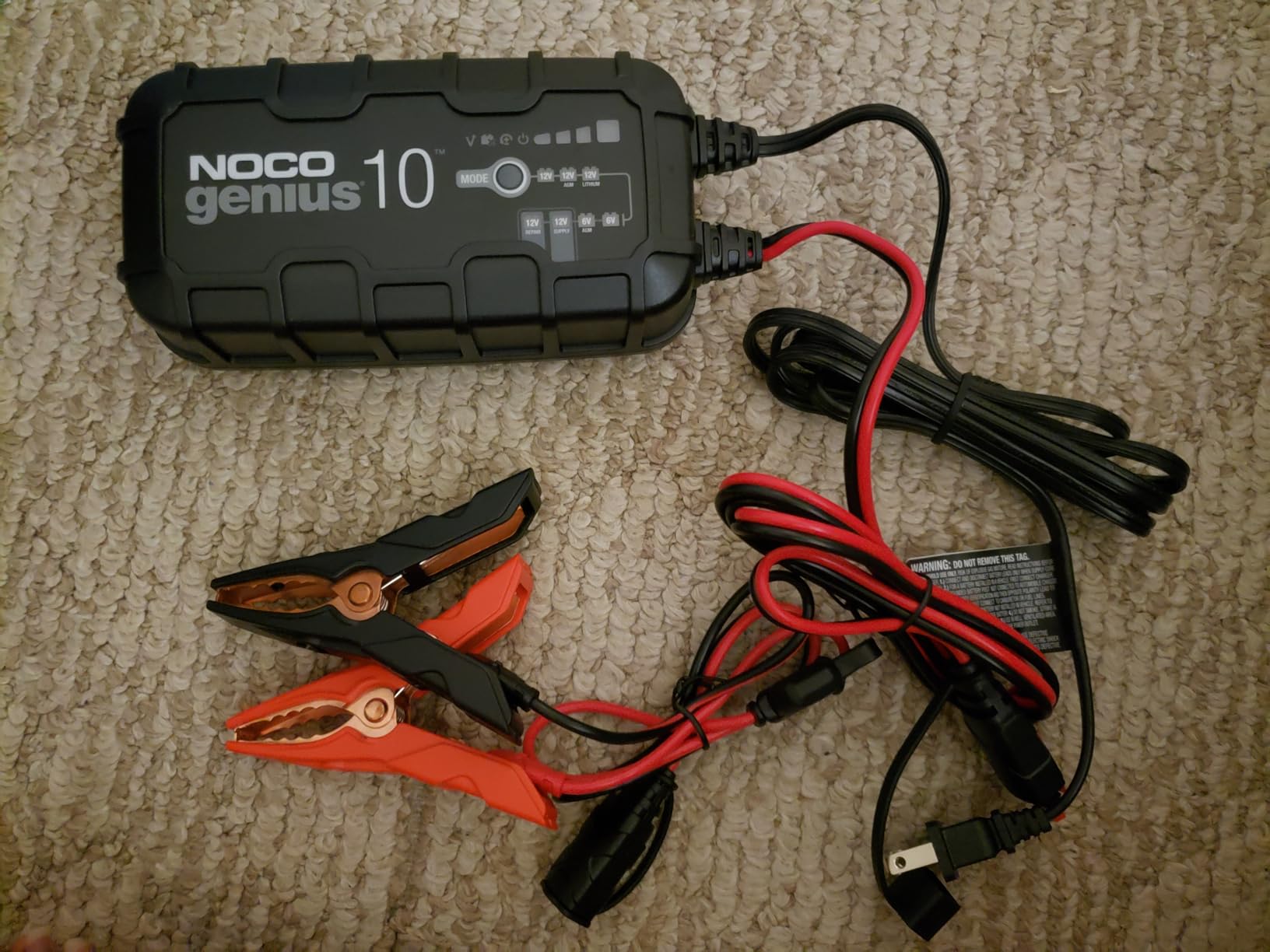 NOCO GENIUS10 10A 6/12V Smart Battery Charger, Trickle Charger & Maintainer | Overcharge Protection, Desulfator, Temperature Compensation, Force Mode, For Lead-Acid (Wet, Gel, AGM) & Lithium (LiFePO4) customer photo 2