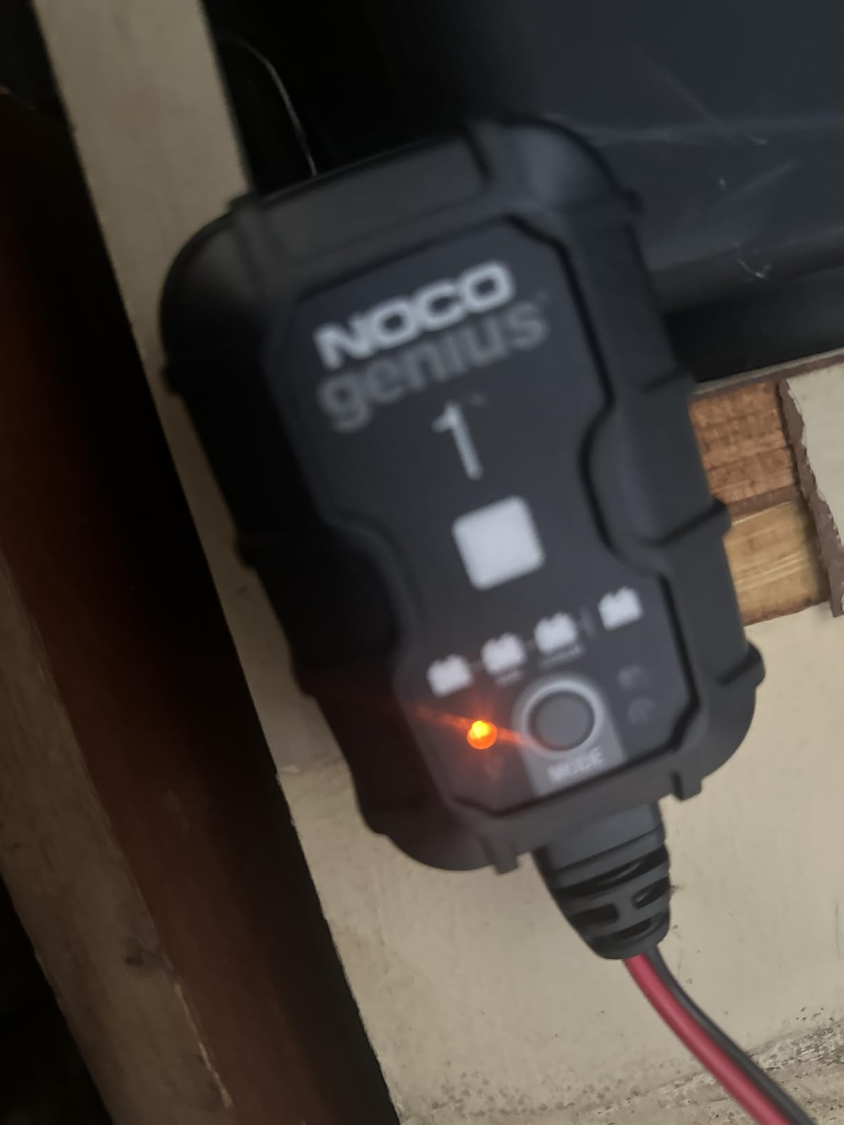 NOCO GENIUS1 1A 6/12V Smart Battery Charger, Trickle Charger & Maintainer | Overcharge Protection, Desulfator, Temperature Compensation, Force Mode, For Lead-Acid (Wet, Gel, AGM) & Lithium (LiFePO4) customer photo 1
