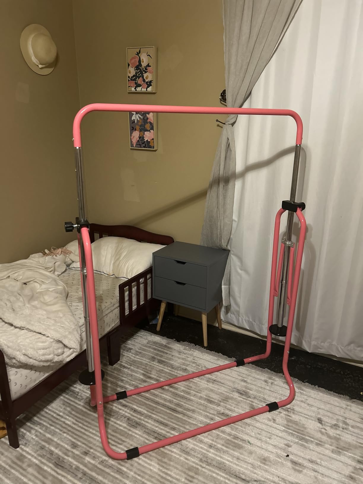 RINREA Gymnastic Bars for Kids, Adjustable Height Horizontal Bar for Home | 5-Height 35