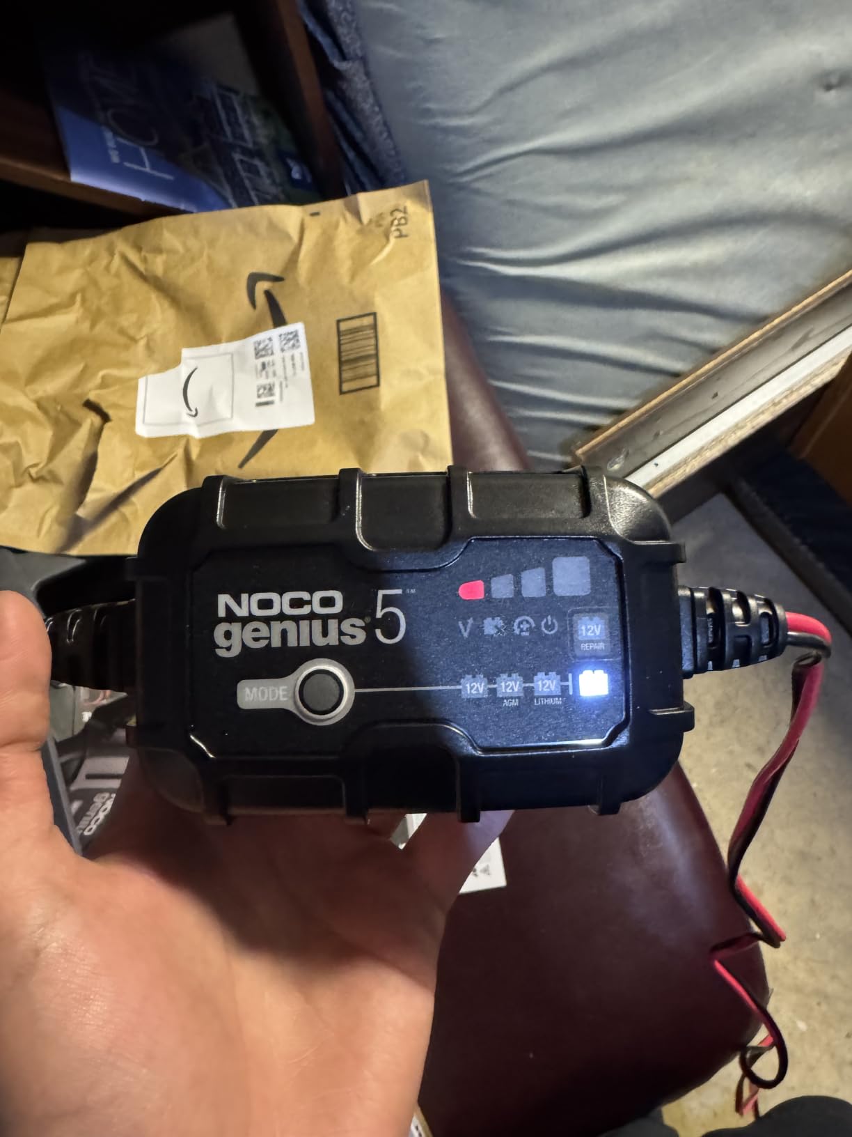 NOCO GENIUS5 5A 6/12V Smart Battery Charger, Trickle Charger & Maintainer | Overcharge Protection, Desulfator, Temperature Compensation, Force Mode, For Lead-Acid (Wet, Gel, AGM) & Lithium (LiFePO4) customer photo 2