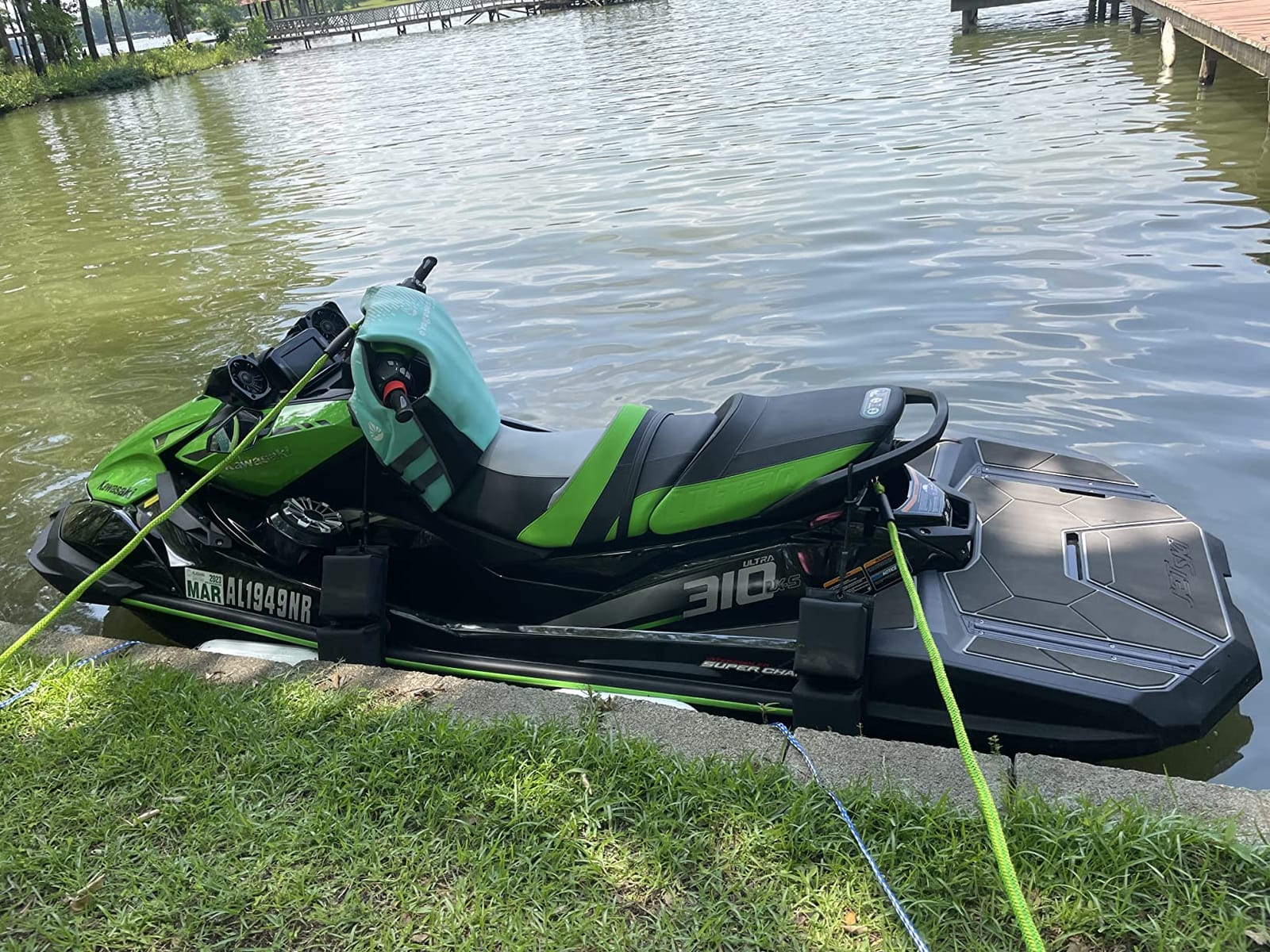 Boat Bungee Dock Lines with Clips - Shock-Absorbing Jet Ski Dock Line, PWC Accessories, Boat Mooring Line/Tie Downs for Bass Boat, Fishing Pontoon, Dinghy - 4Feet customer photo 2
