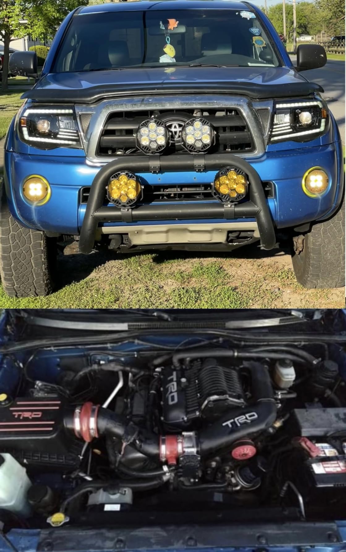 ECOTRIC Bull Bar Compatible with 2005-2015 Toyota Tacoma 3