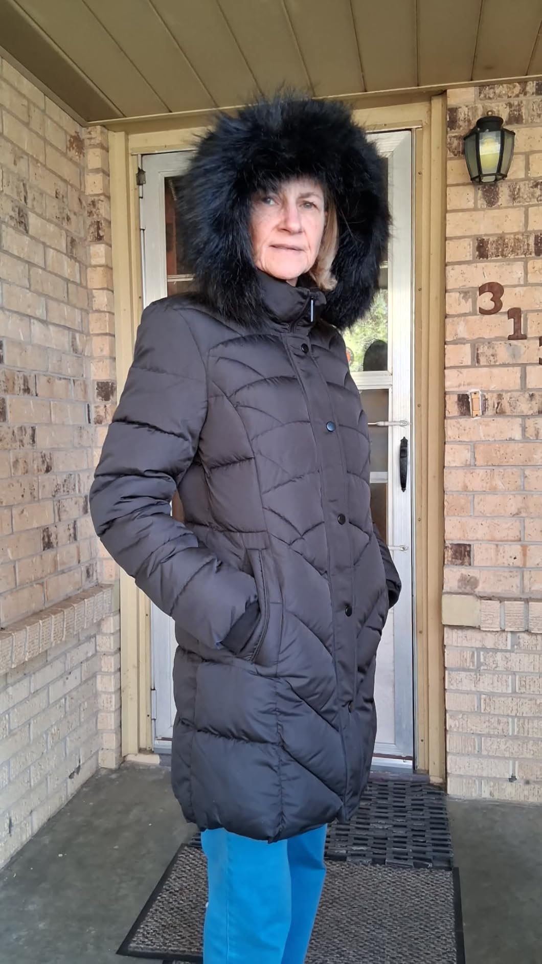 BINACL Women's Winter Warm Thicken Long Outwear Pockets Coat Parka Jacket XS-3XL customer photo 1
