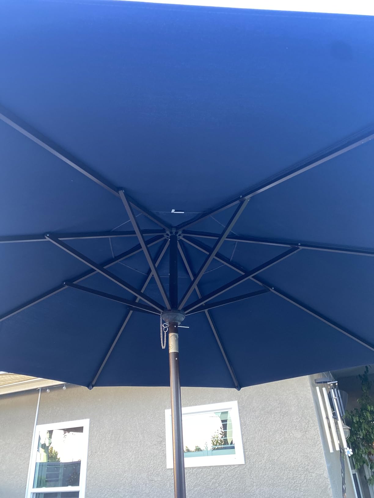 EliteShade USA 10-Year-Non-Fading 9Ft Market Patio Umbrella, UPF 50+ UV Protection Performance Sun Umbrella, Heavy Duty Commercial Grade Outdoor Table Umbrella with Crank & Tilt, Windproof Vented Top for Garden, Pool, Deck and Outdoor Playsets, Heather Beige customer photo 1