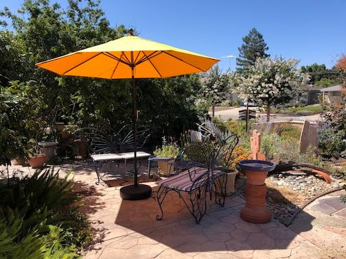 EliteShade USA 10-Year-Non-Fading 9Ft Market Patio Umbrella, UPF 50+ UV Protection Performance Sun Umbrella, Heavy Duty Commercial Grade Outdoor Table Umbrella with Crank & Tilt, Windproof Vented Top for Garden, Pool, Deck and Outdoor Playsets, Heather Beige customer photo 2