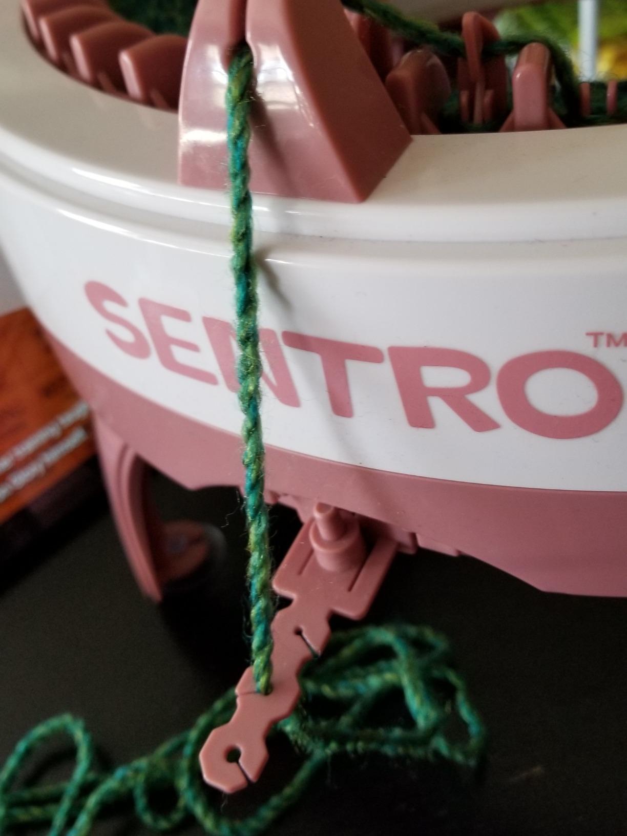 SENTRO 48 Needles Knitting Machine, Smart Crochet Machine with Plain/Tube Weave Conversion Key, Highly Efficient DIY Yarn Maker for Beginners, Knitting Enthusiasts (48Pink) customer photo 1