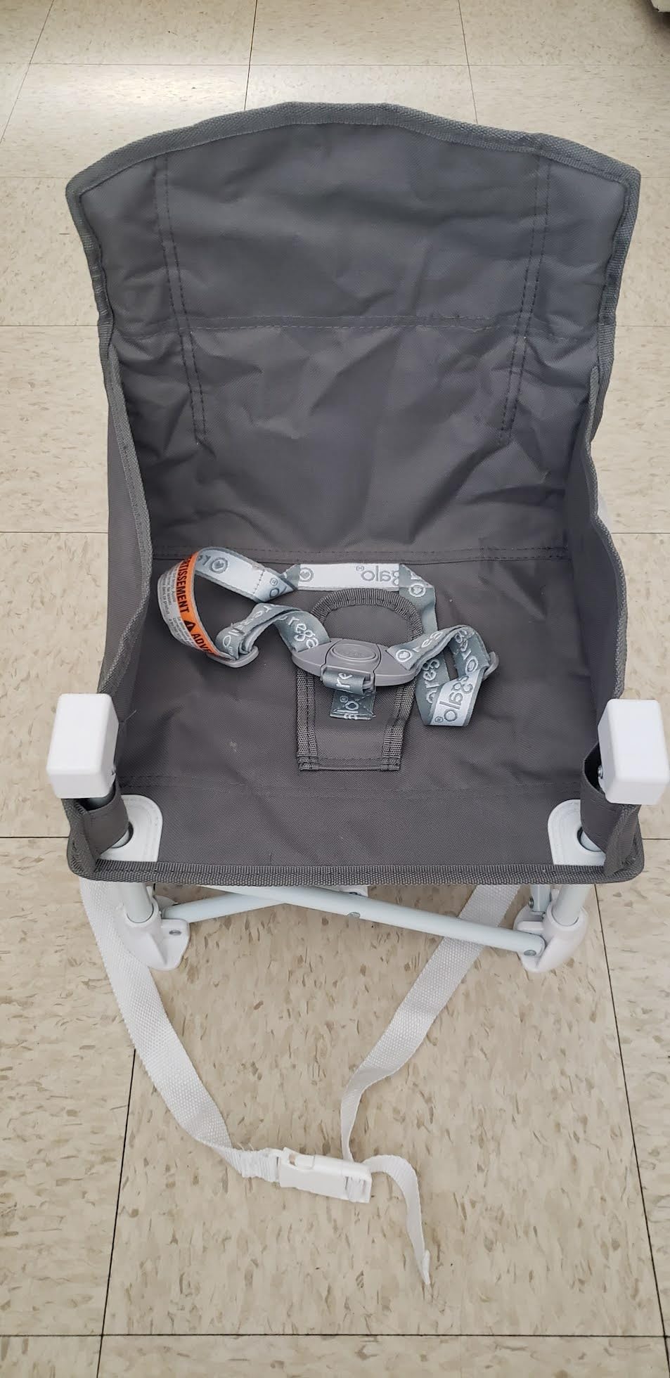 Regalo My Chair 2-in-1 Baby High Chair & Portable Travel Booster Seat, High Chair for Babies & Toddlers, Booster Seat for Kitchen Chair, Oversized Tray with Cup Holder, Gray customer photo 1