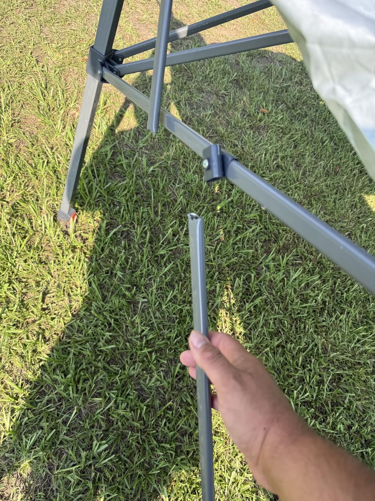 EAGLE PEAK 13x13 Pop Up Canopy Tent, Auto Extended Eaves, Gray | Easy Setup, Heavy Duty Outdoor Canopy Tent, Pop Up Gazebo for Backyard, Patio, Camping & Parties, Wheeled Carry Bag, UPF 50+ customer photo 1