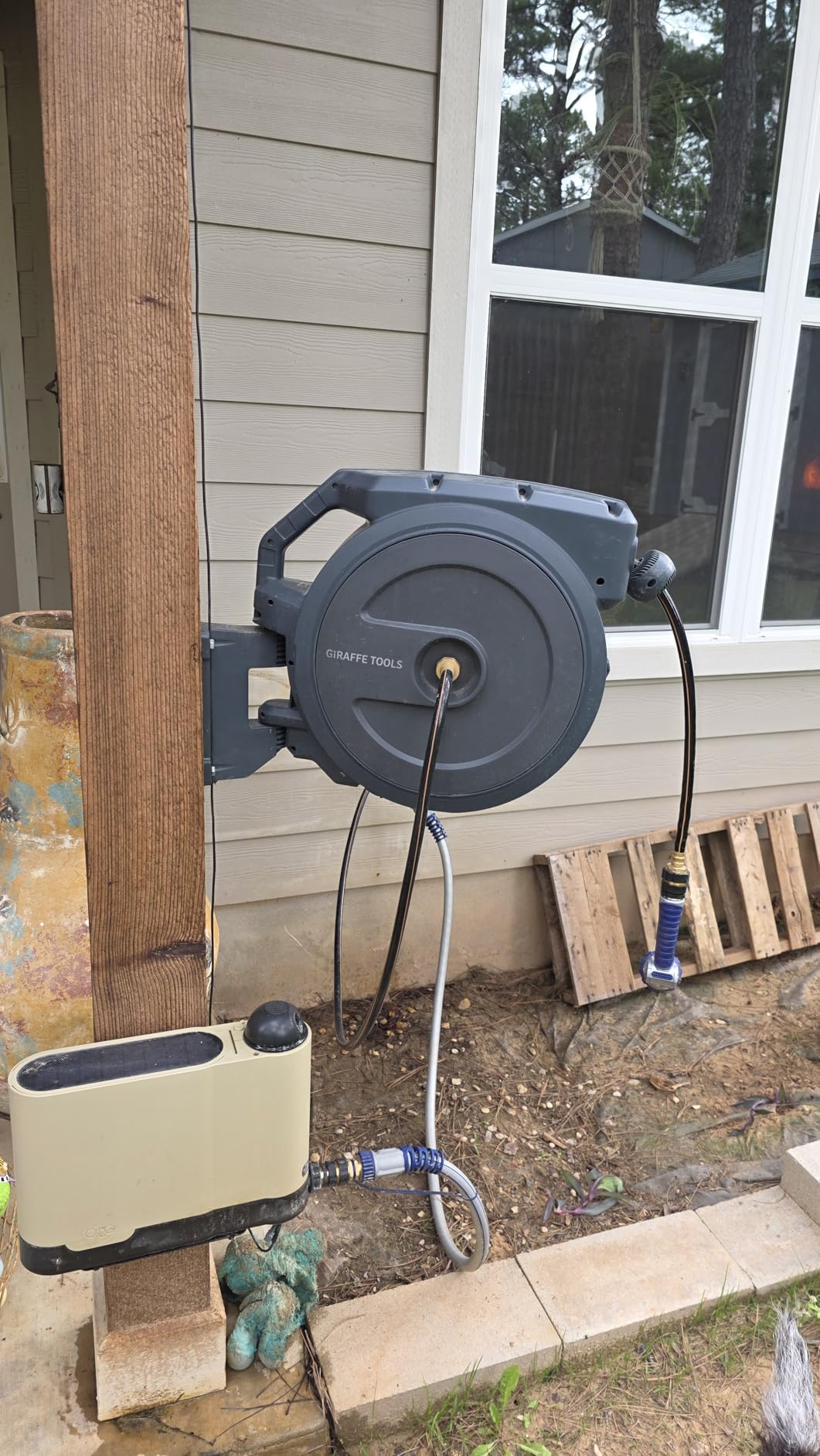 Giraffe Tools Retractable Garden Hose Reel 1/2