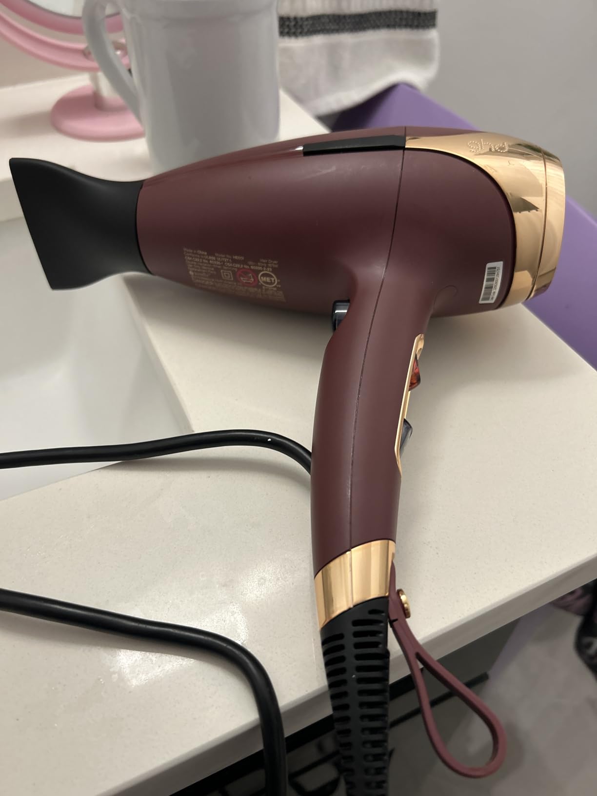 ghd Helios Hair Dryer - 1875w Professional Blow Dryer, Longer Life + Brushless Motor Lightweight Hair Dryer for Salon-Worthy Blowout customer photo 2
