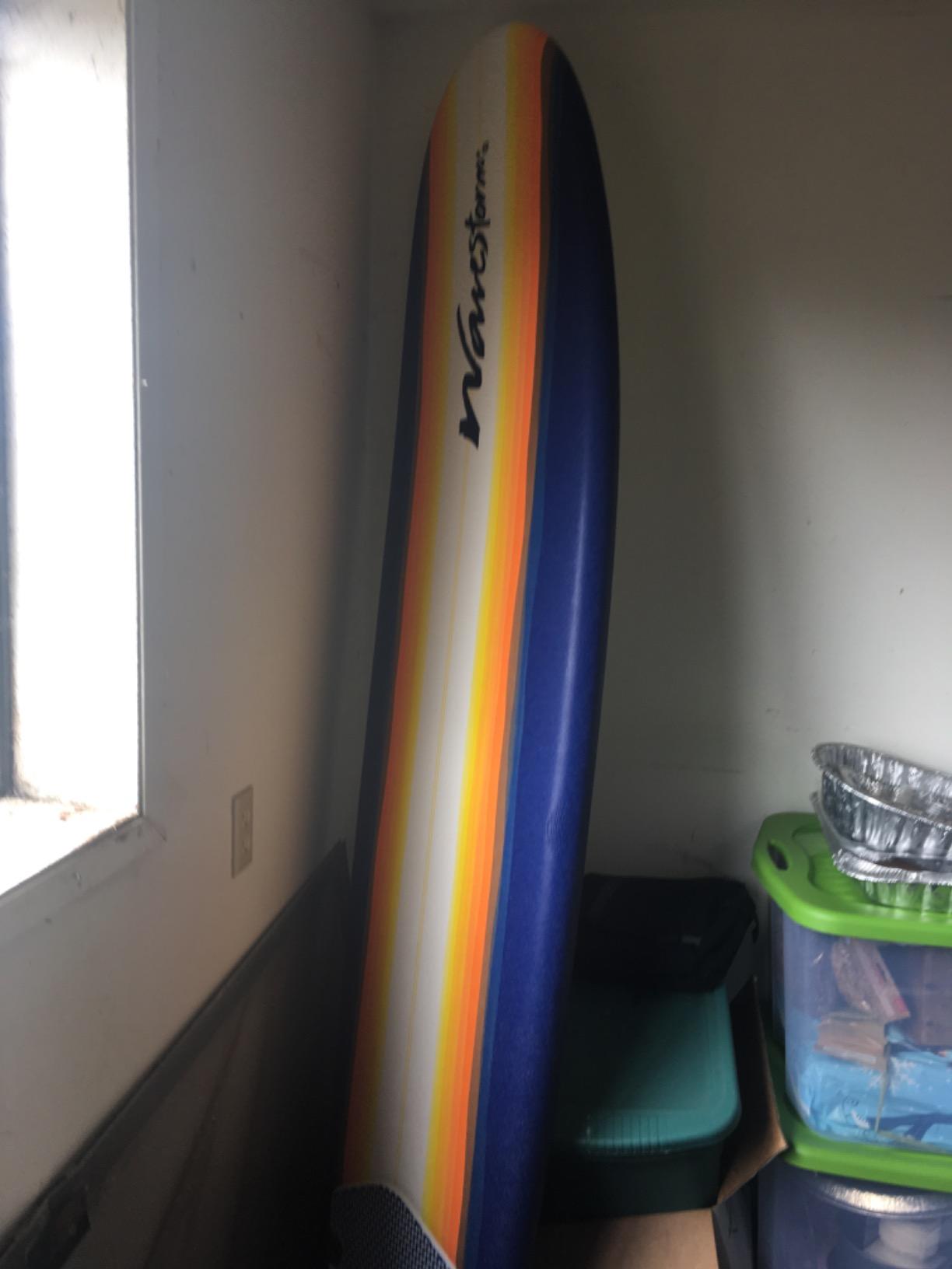 Wavestorm 8ft Surfboard // Foam Wax Free Soft Top Longboard for Adults and Kids of All Levels of Surfing, Multicolor customer photo 1