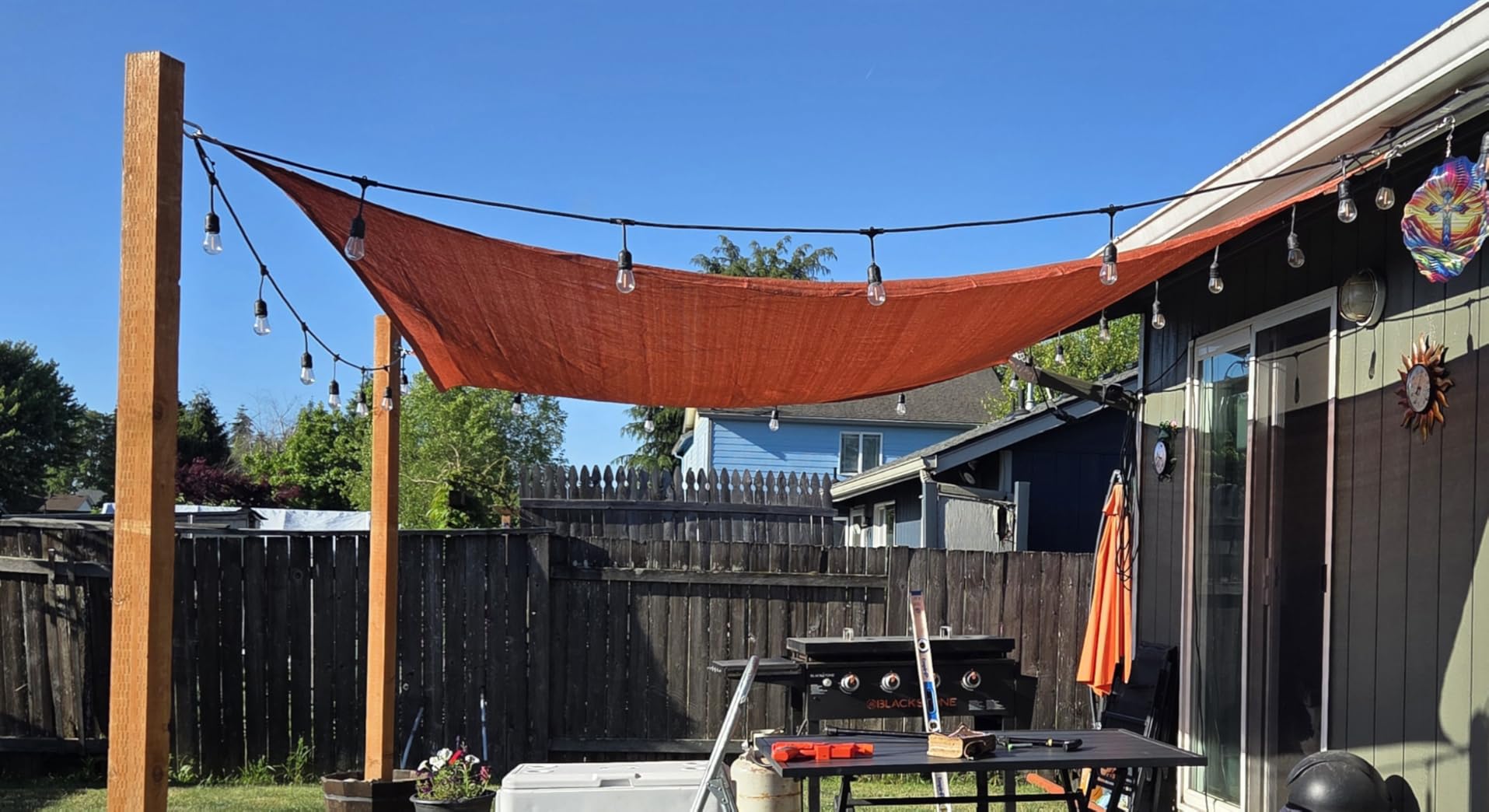 Artpuch Sun Shade Sail 16'X20' Sand Rectangle Curved Edged Commercial Grade 185GSM customer photo 1