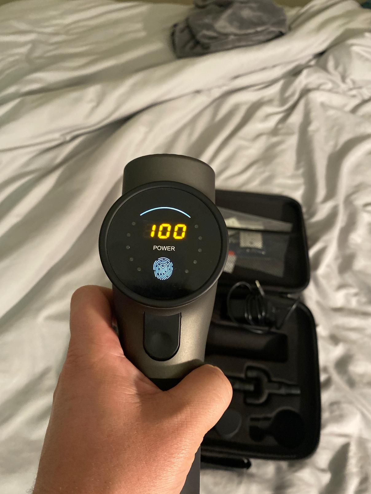 Mebak 3 Massage Gun, Massage Gun Deep Tissue for Athletes, Professional Muscle Percussion Massager, Massager for Shoulder Leg Back Body Pain Relief, Quiet Portable Sport Tool, Gifts for Him customer photo 1