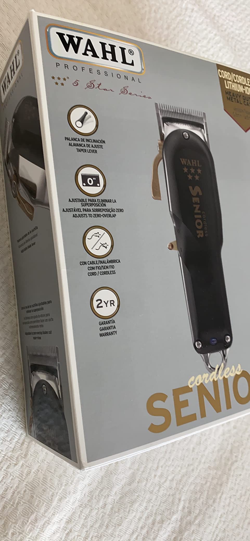 Wahl Professional 5 Star Cordless Senior Clipper, Precision Fade Blades, Metal Housing, 80-Minute Run Time customer photo 1