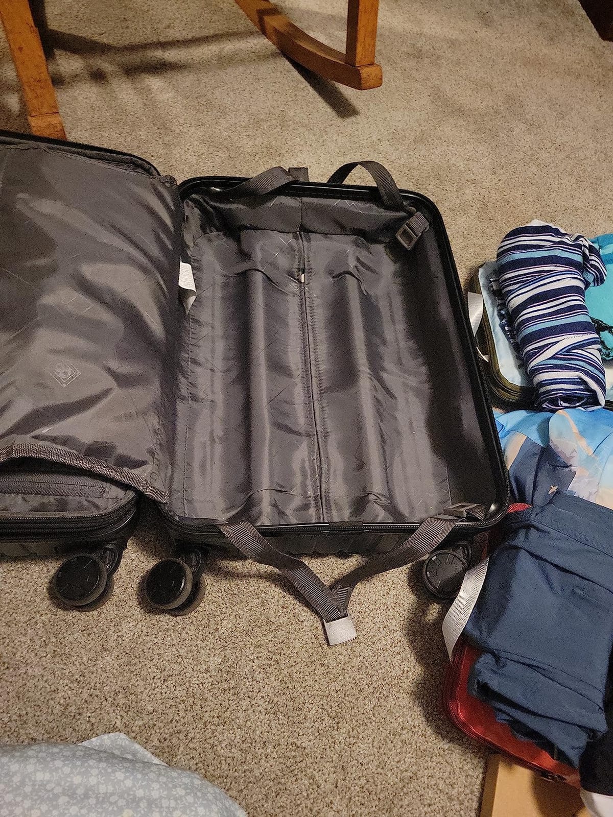 LEVEL8 Grace Carry on Luggage Airline Approved, 20 Inch Expandable Hard Sided Luggages with Spinner Wheels, Harshell Small Rolling Suitcase for Women Men with Tsa Lock, Blue customer photo 1