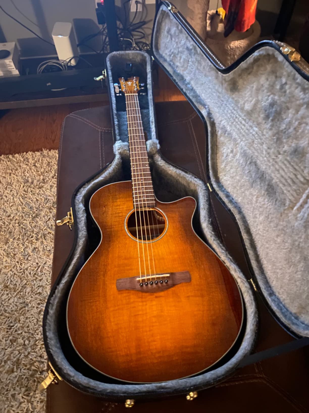 Ibanez AEG70 Acoustic-Electric Guitar - Transparent Charcoal Burst High Gloss customer photo 2